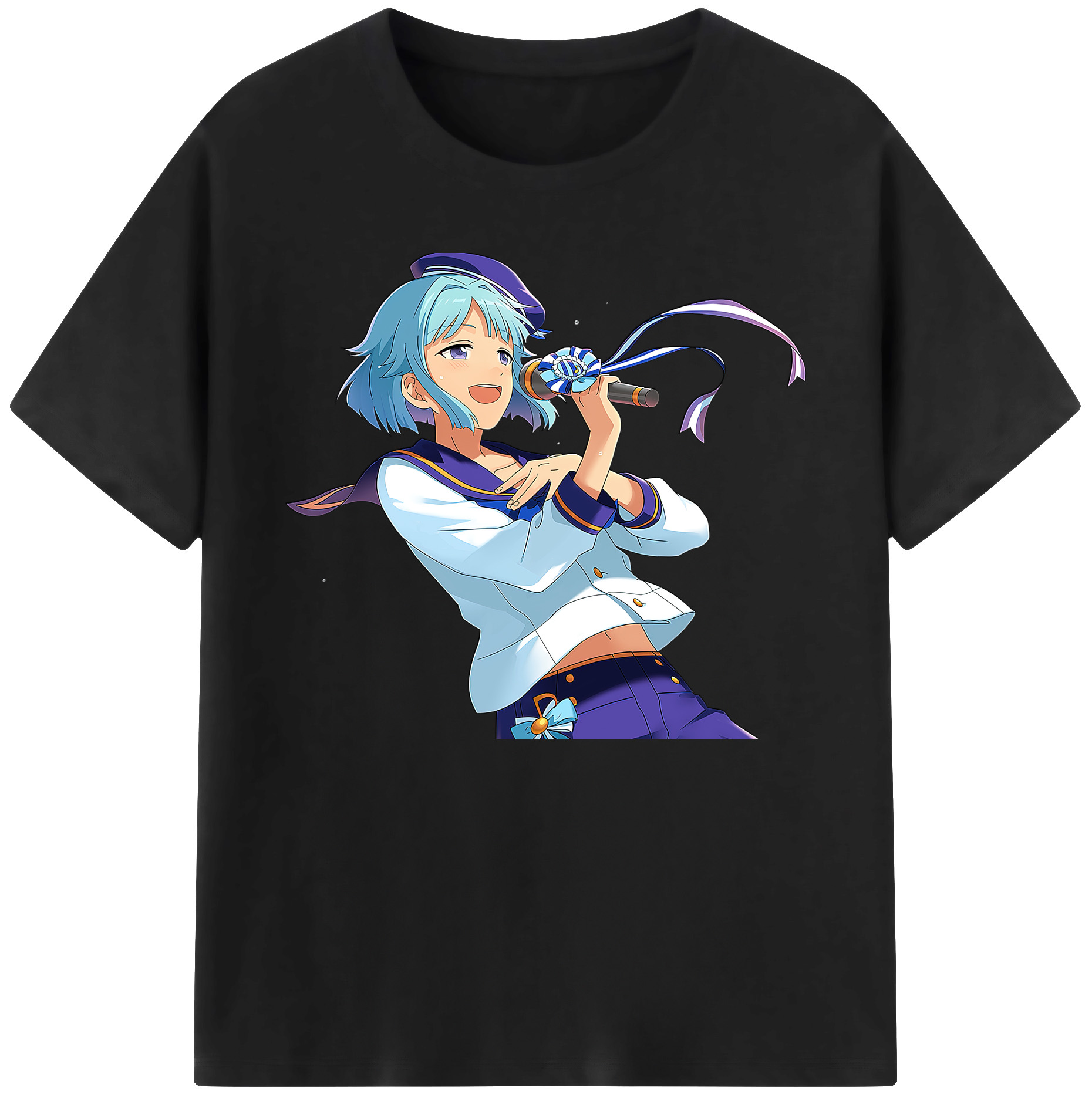 （画像用） あんさんぶるスターズ! Ensemble Stars 綿100％ メンズ半袖Tシャツ｜肌触りやわらか＆通気性