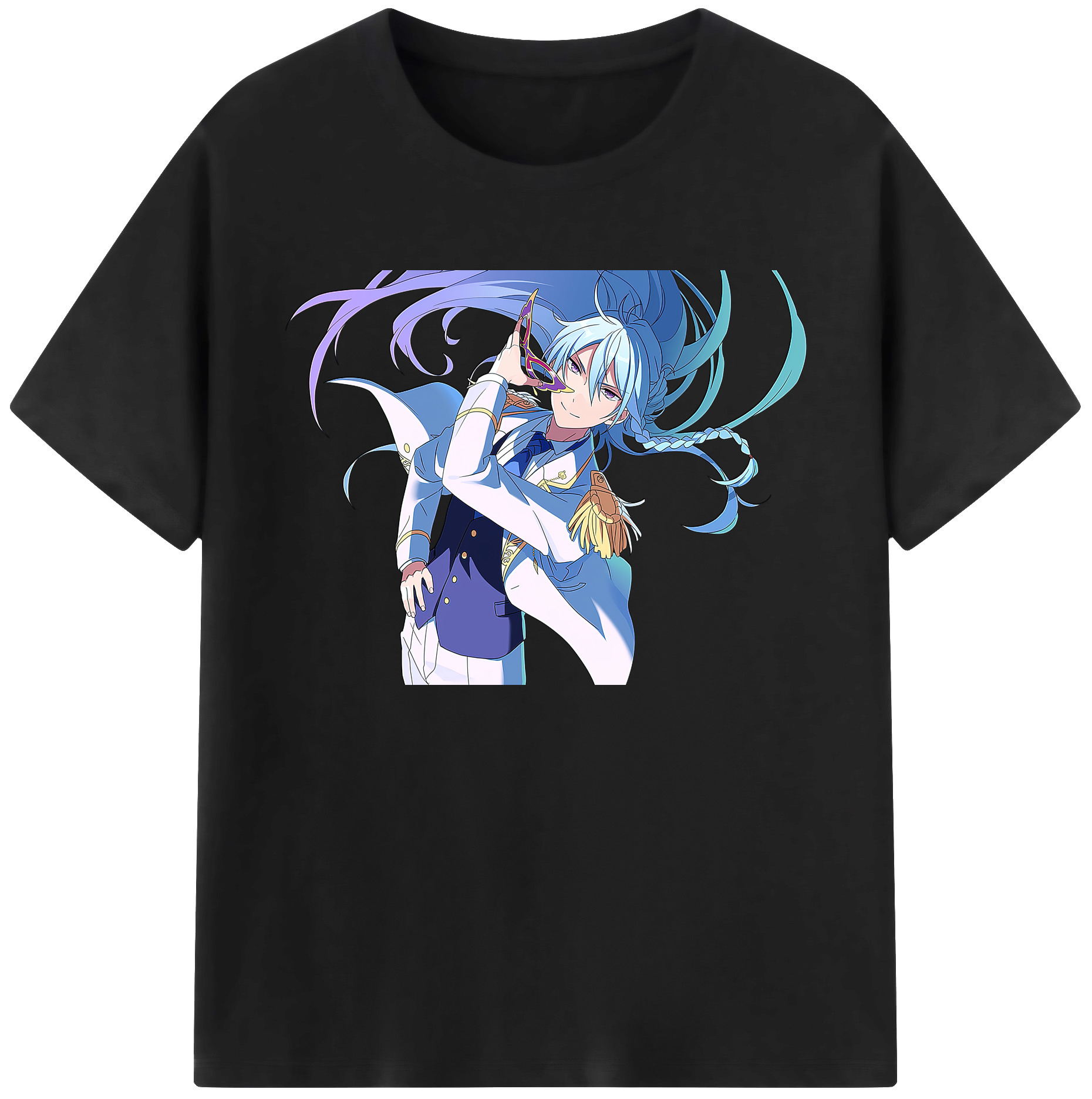 （画像用） あんさんぶるスターズ! Ensemble Stars 綿100％ メンズ半袖Tシャツ｜肌触りやわらか＆通気性