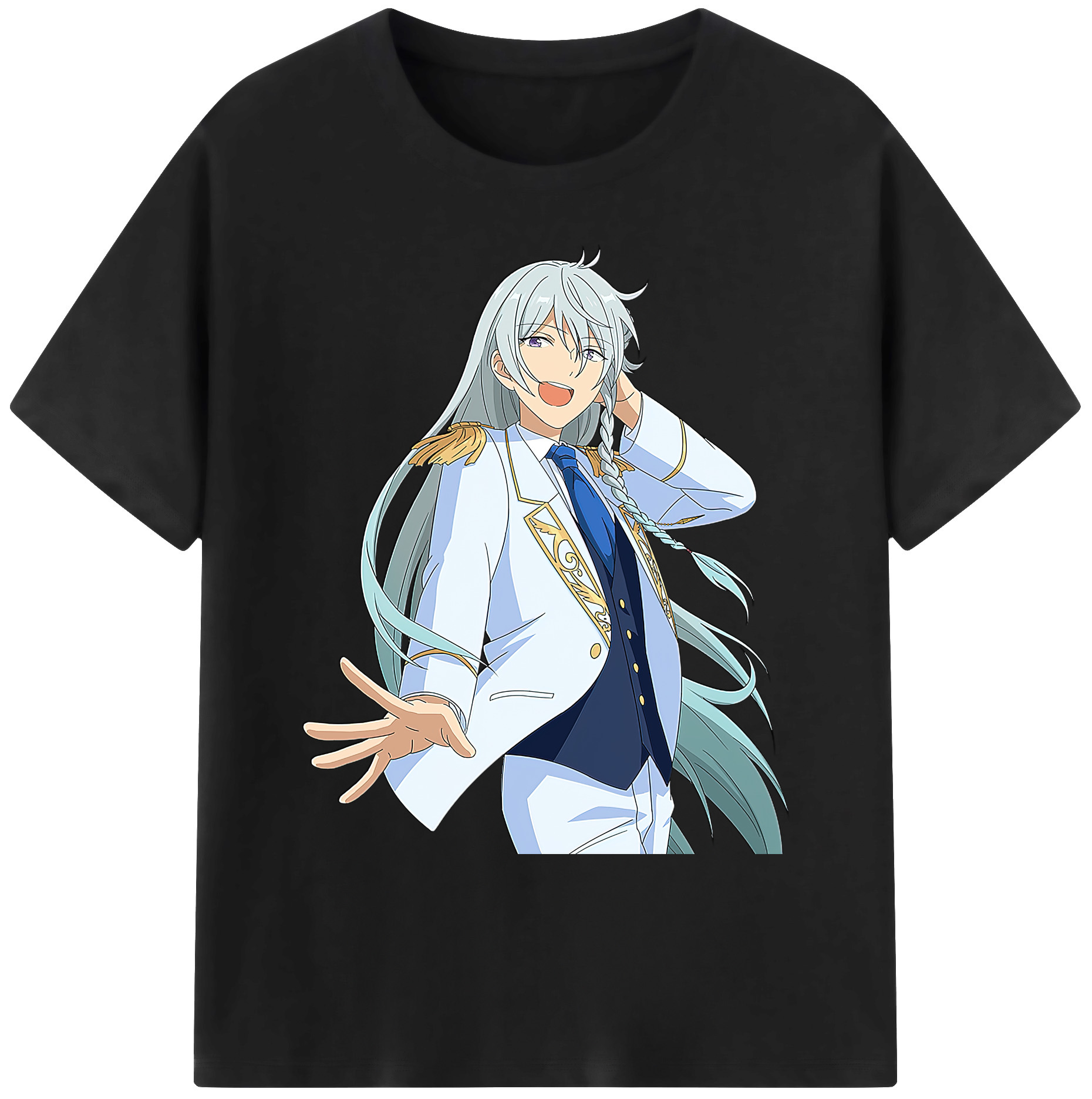（画像用） あんさんぶるスターズ! Ensemble Stars 綿100％ メンズ半袖Tシャツ｜肌触りやわらか＆通気性