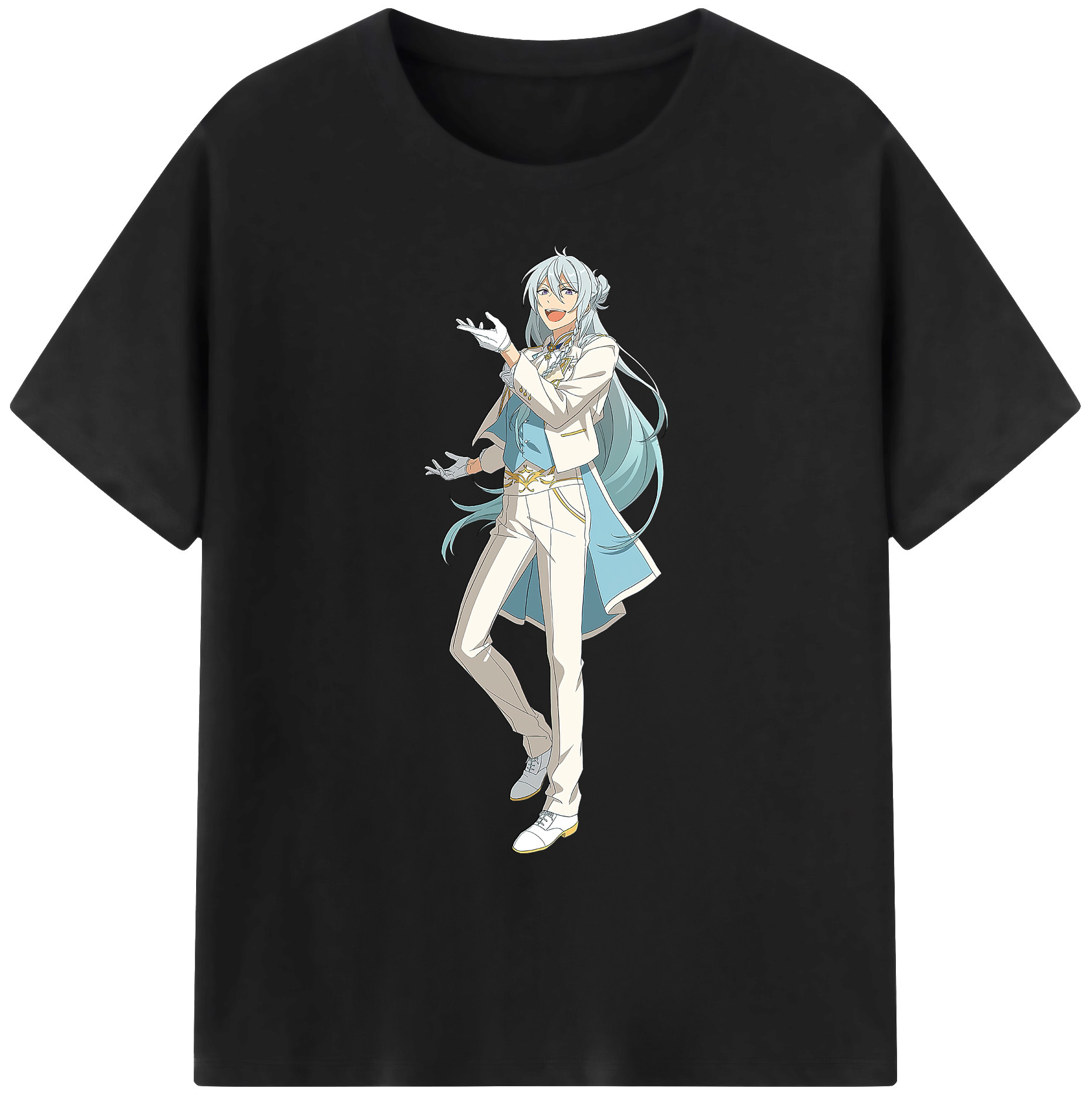 （画像用） あんさんぶるスターズ! Ensemble Stars 綿100％ メンズ半袖Tシャツ｜肌触りやわらか＆通気性