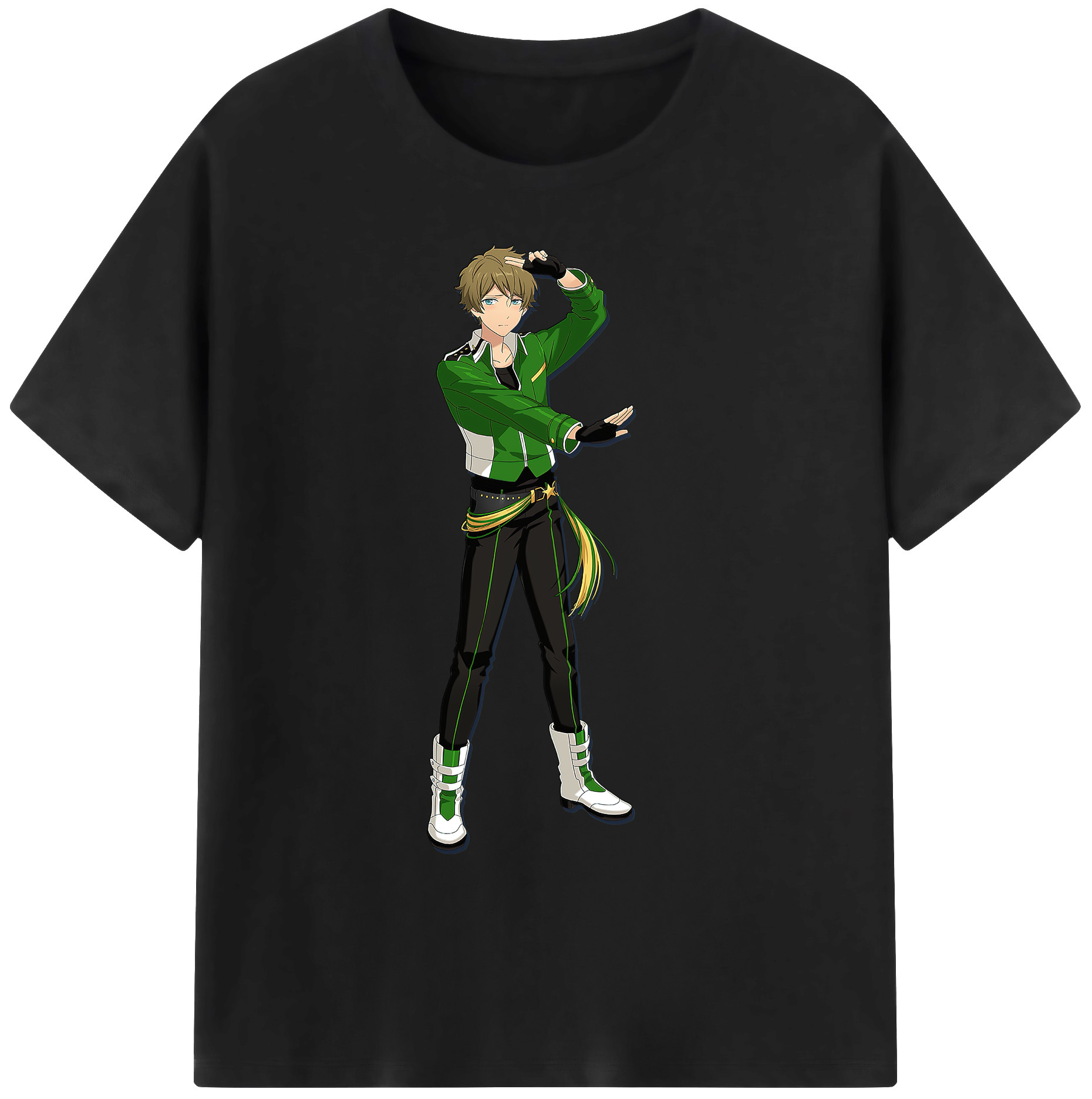（画像用） あんさんぶるスターズ! Ensemble Stars 綿100％ メンズ半袖Tシャツ｜肌触りやわらか＆通気性