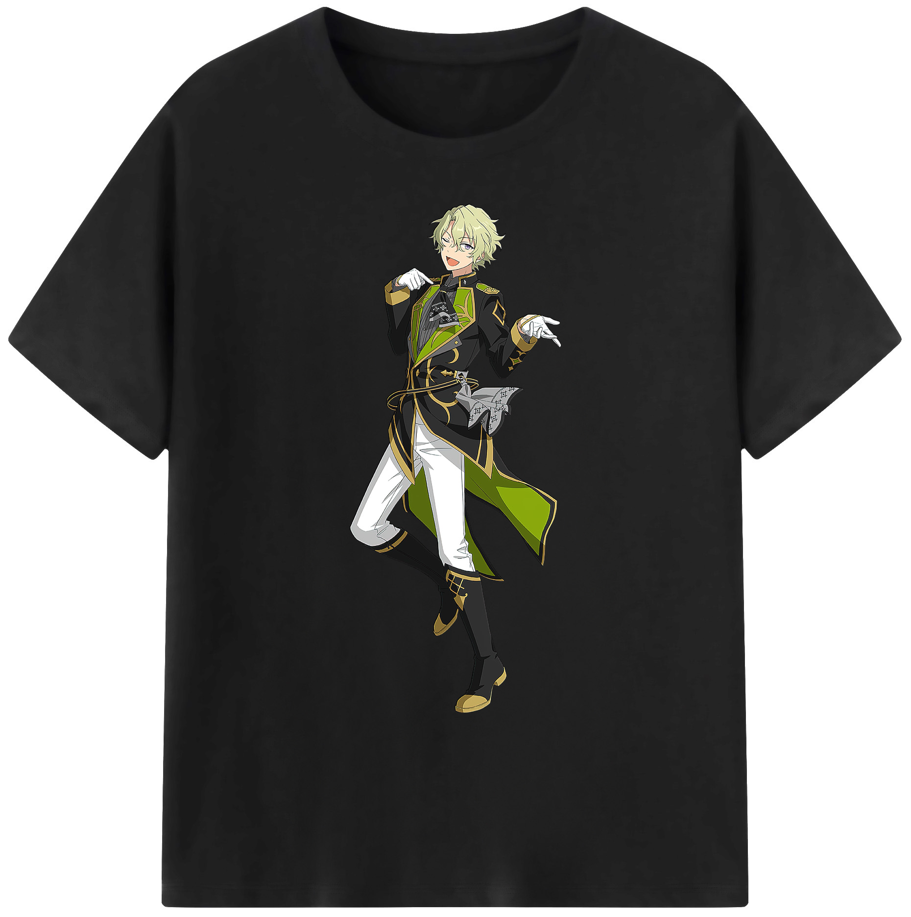 （画像用） あんさんぶるスターズ! Ensemble Stars 綿100％ メンズ半袖Tシャツ｜肌触りやわらか＆通気性