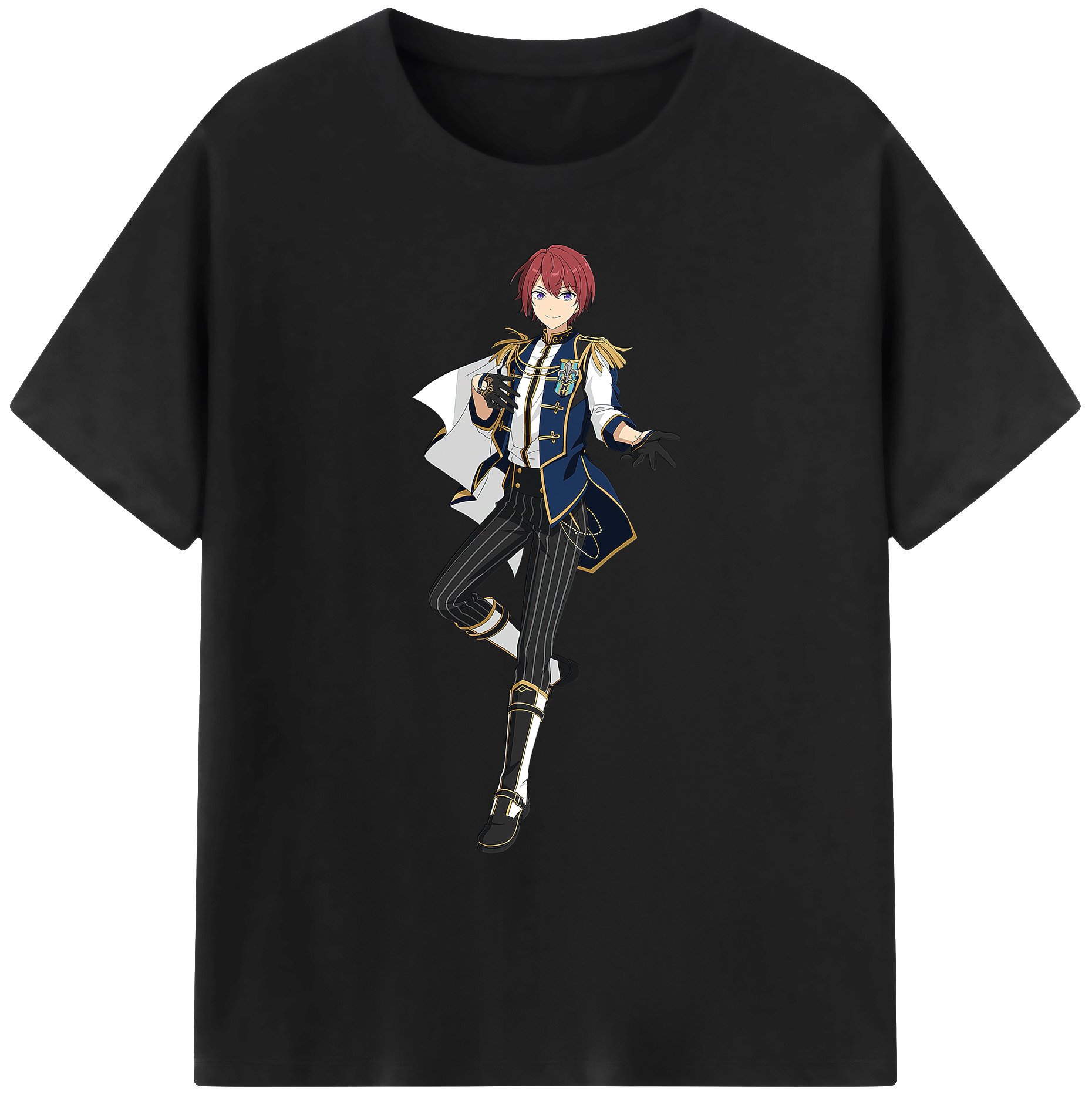 （画像用） あんさんぶるスターズ! Ensemble Stars 綿100％ メンズ半袖Tシャツ｜肌触りやわらか＆通気性