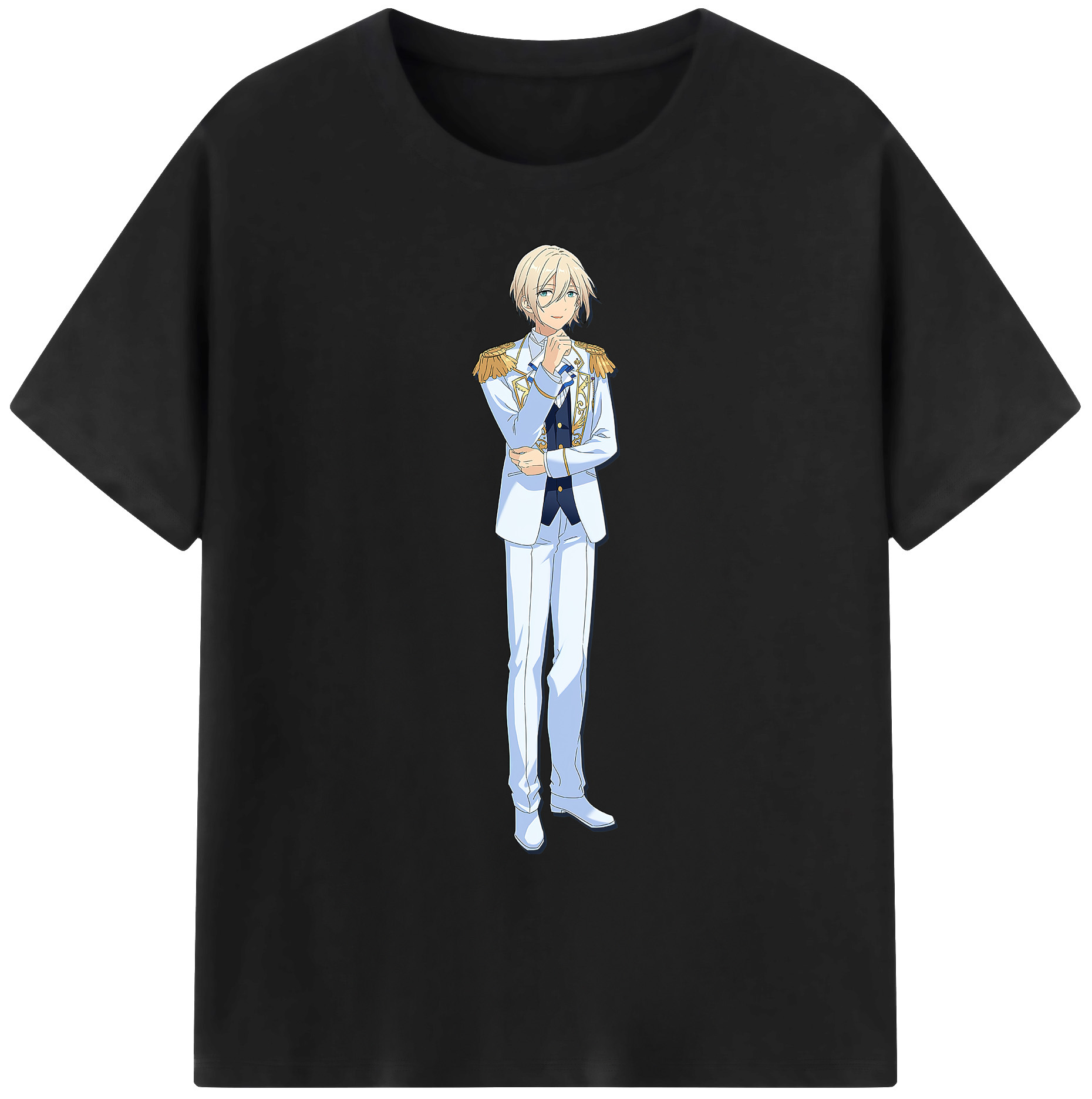 （画像用） あんさんぶるスターズ! Ensemble Stars 綿100％ メンズ半袖Tシャツ｜肌触りやわらか＆通気性