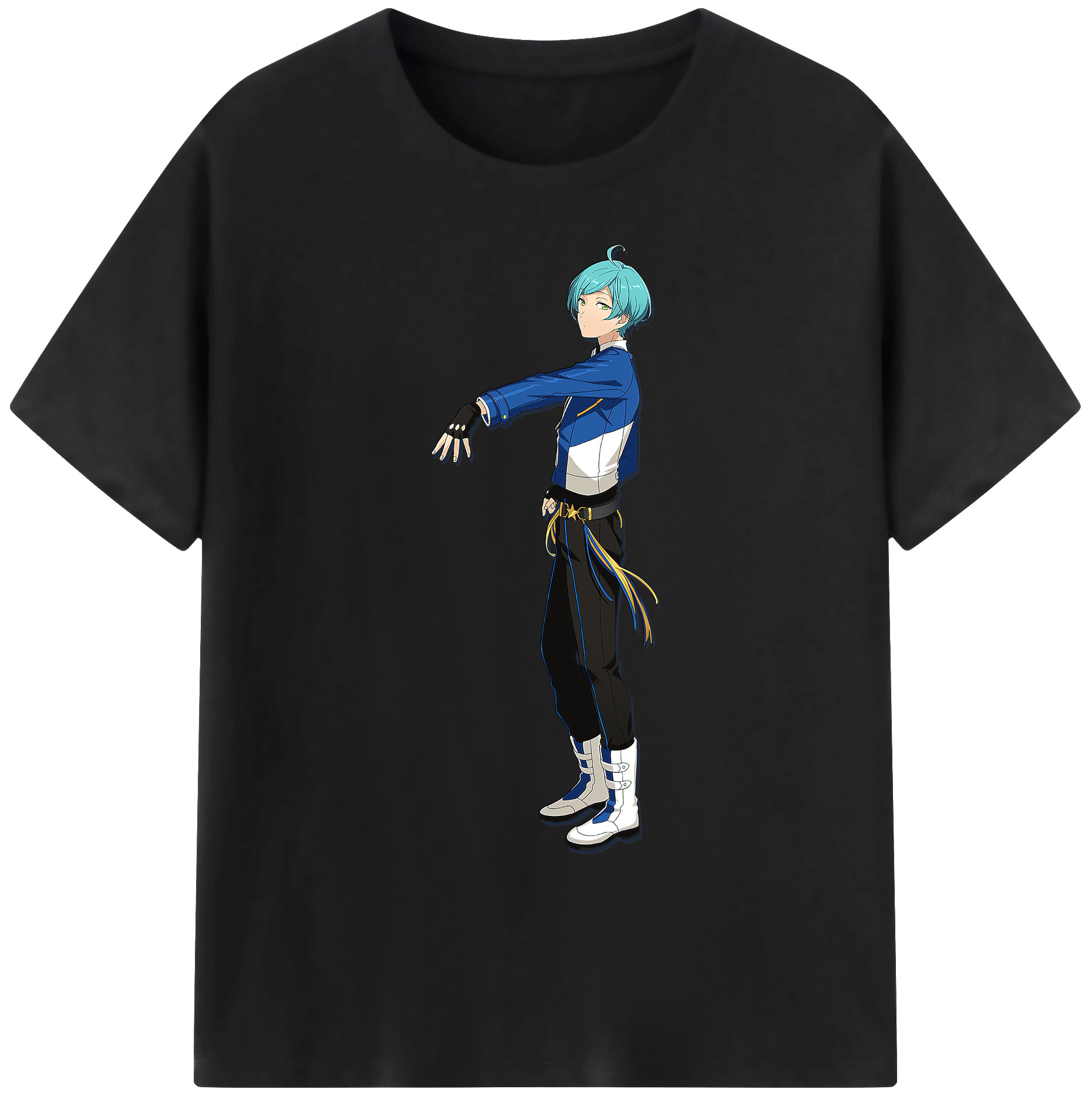 （画像用） あんさんぶるスターズ! Ensemble Stars 綿100％ メンズ半袖Tシャツ｜肌触りやわらか＆通気性