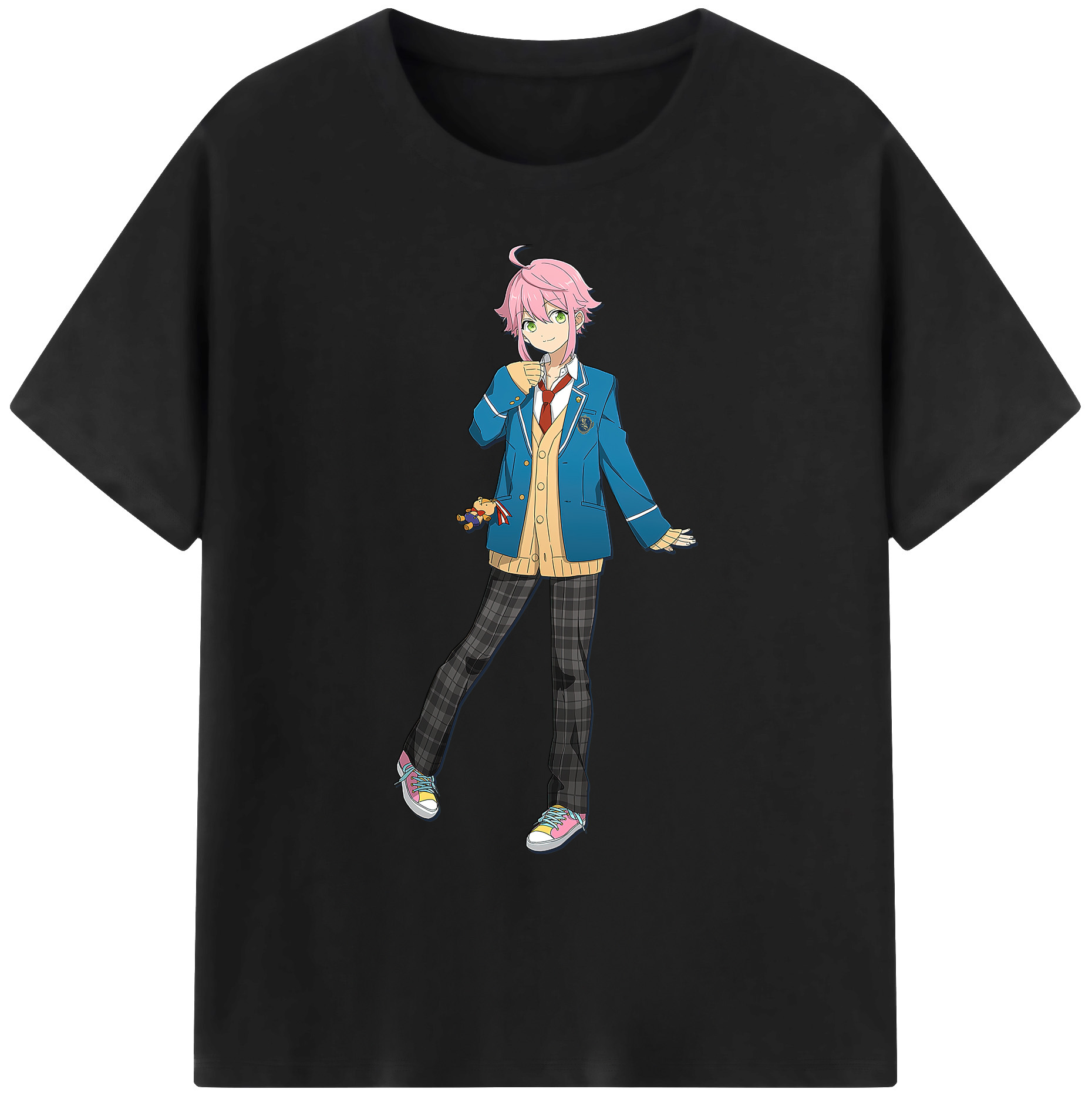 （画像用） あんさんぶるスターズ! Ensemble Stars 綿100％ メンズ半袖Tシャツ｜肌触りやわらか＆通気性