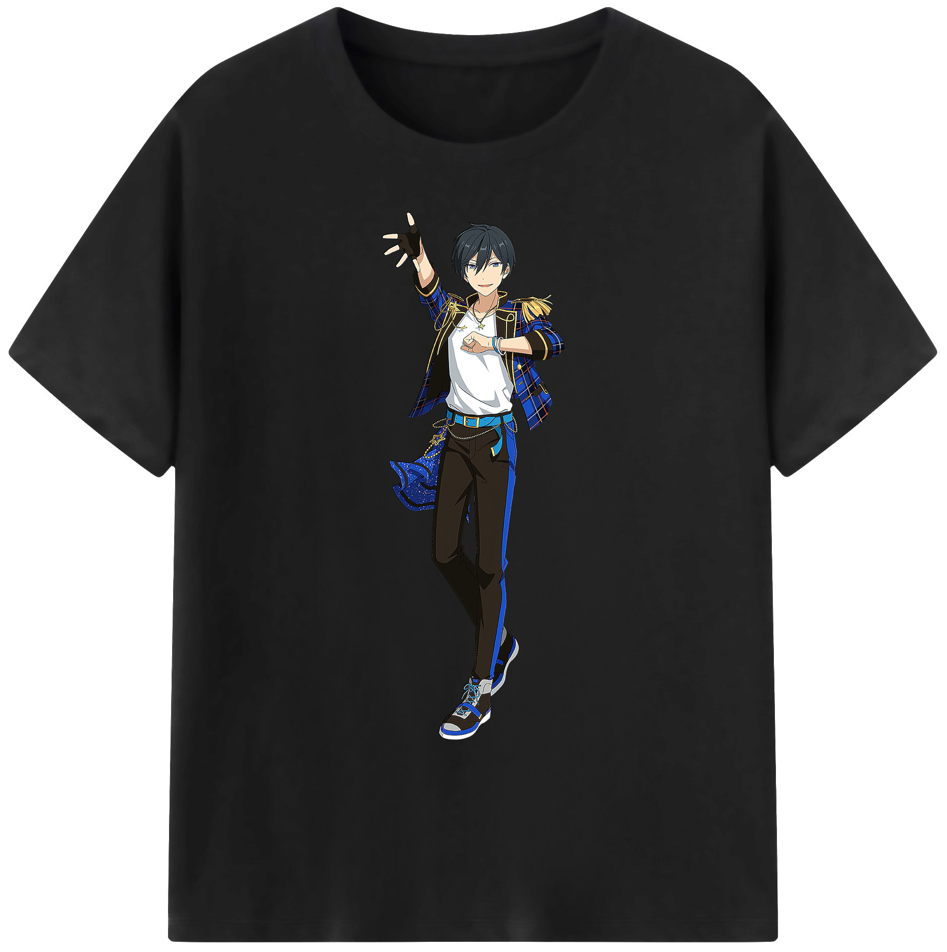 （画像用） あんさんぶるスターズ! Ensemble Stars 綿100％ メンズ半袖Tシャツ｜肌触りやわらか＆通気性
