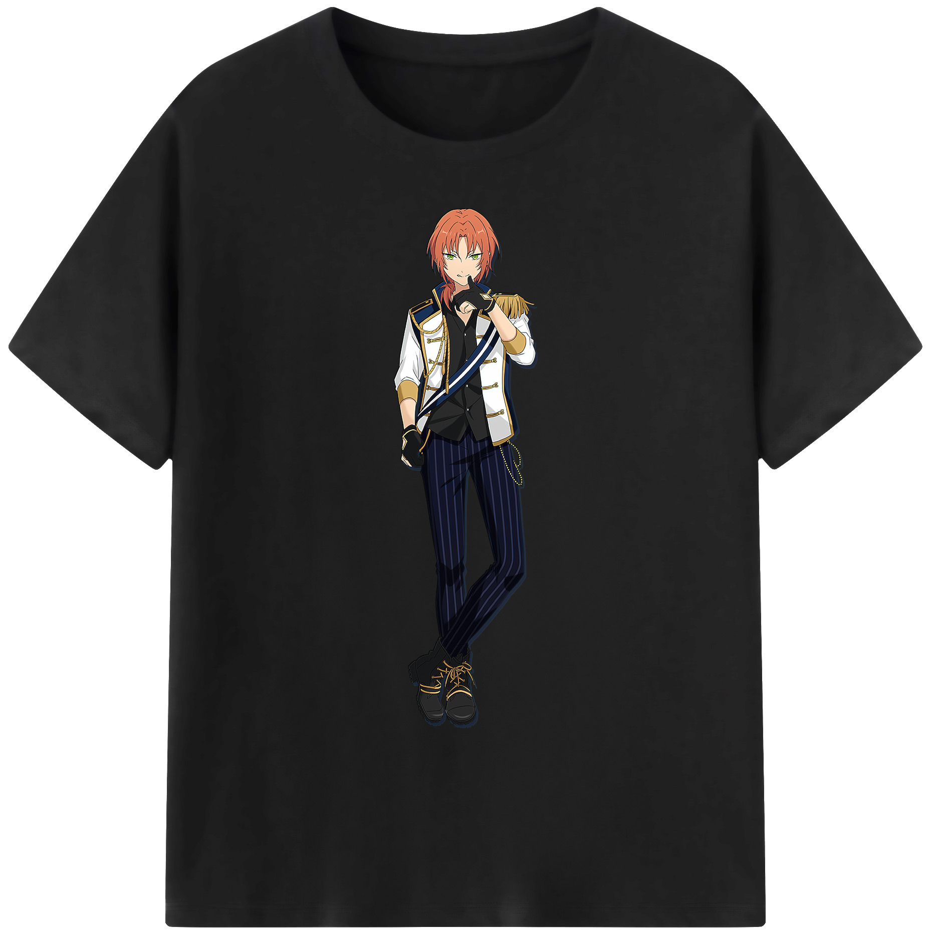 （画像用） あんさんぶるスターズ! Ensemble Stars 綿100％ メンズ半袖Tシャツ｜肌触りやわらか＆通気性