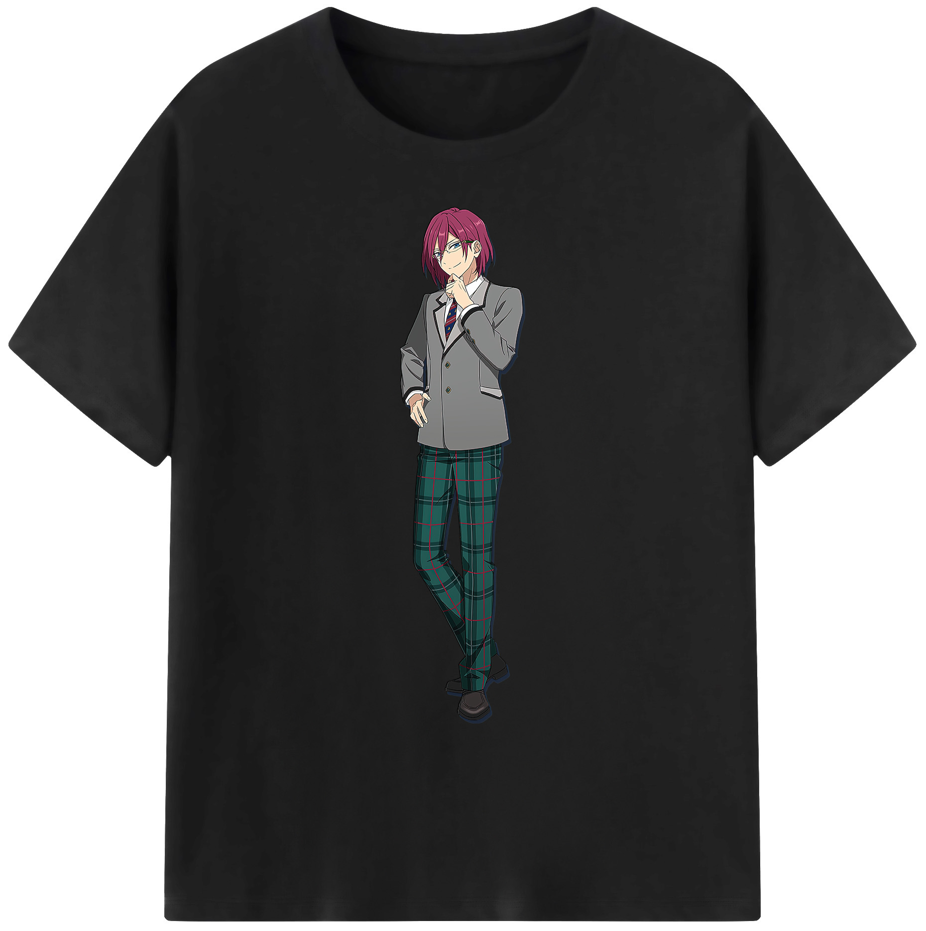 （画像用） あんさんぶるスターズ! Ensemble Stars 綿100％ メンズ半袖Tシャツ｜肌触りやわらか＆通気性