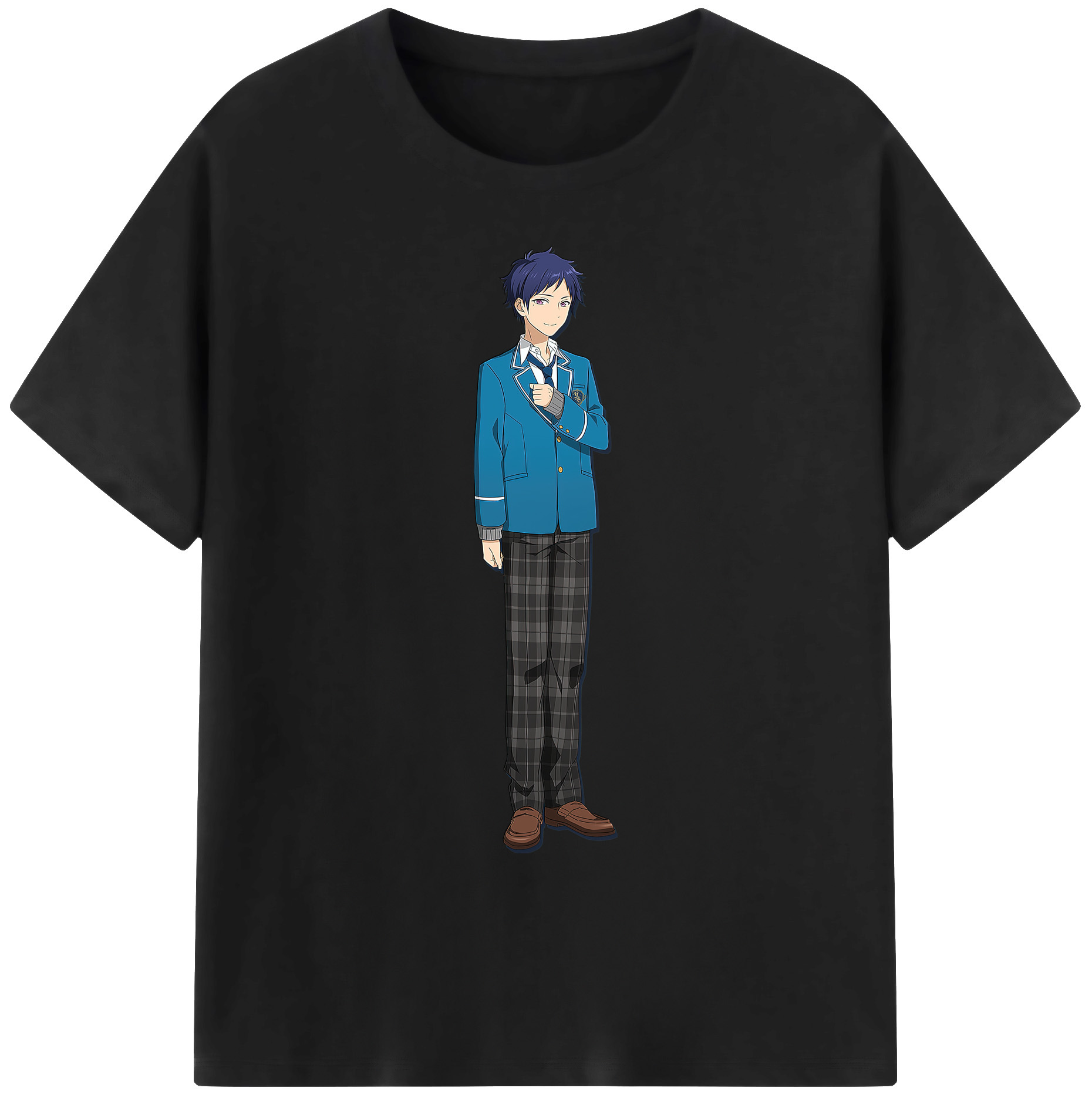 （画像用） あんさんぶるスターズ! Ensemble Stars 綿100％ メンズ半袖Tシャツ｜肌触りやわらか＆通気性