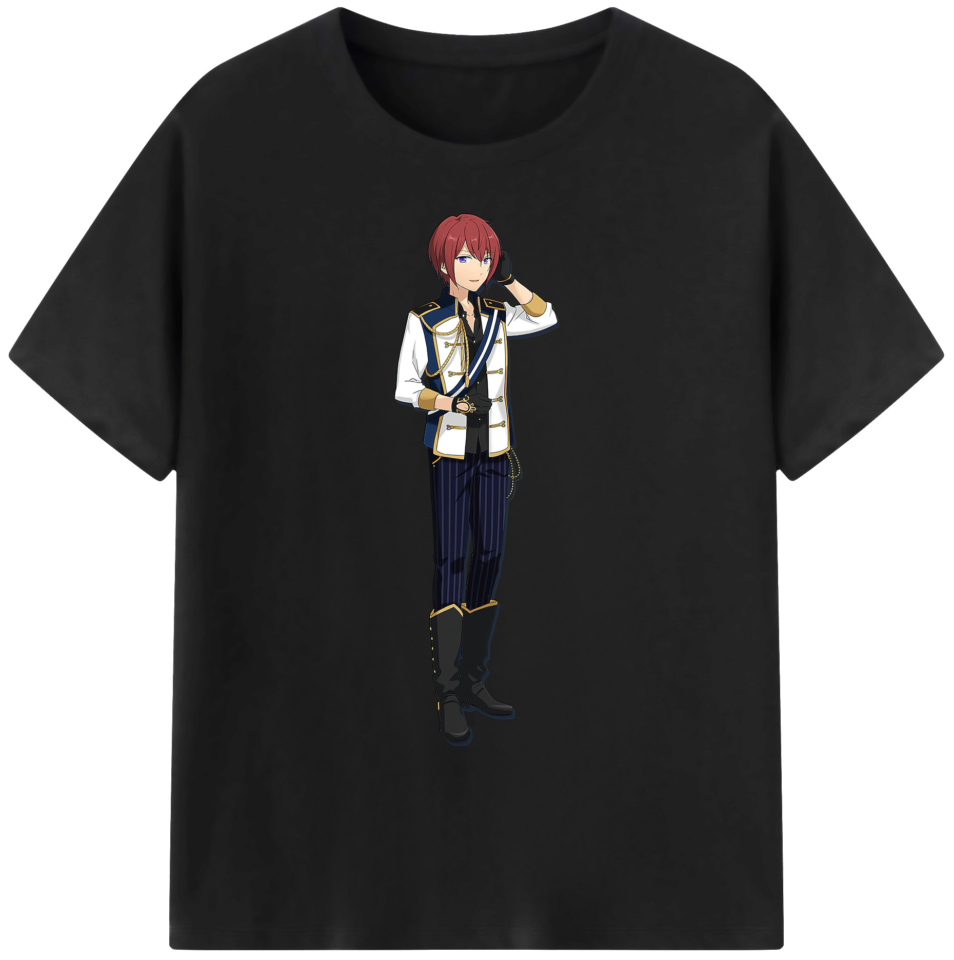 （画像用） あんさんぶるスターズ! Ensemble Stars 綿100％ メンズ半袖Tシャツ｜肌触りやわらか＆通気性