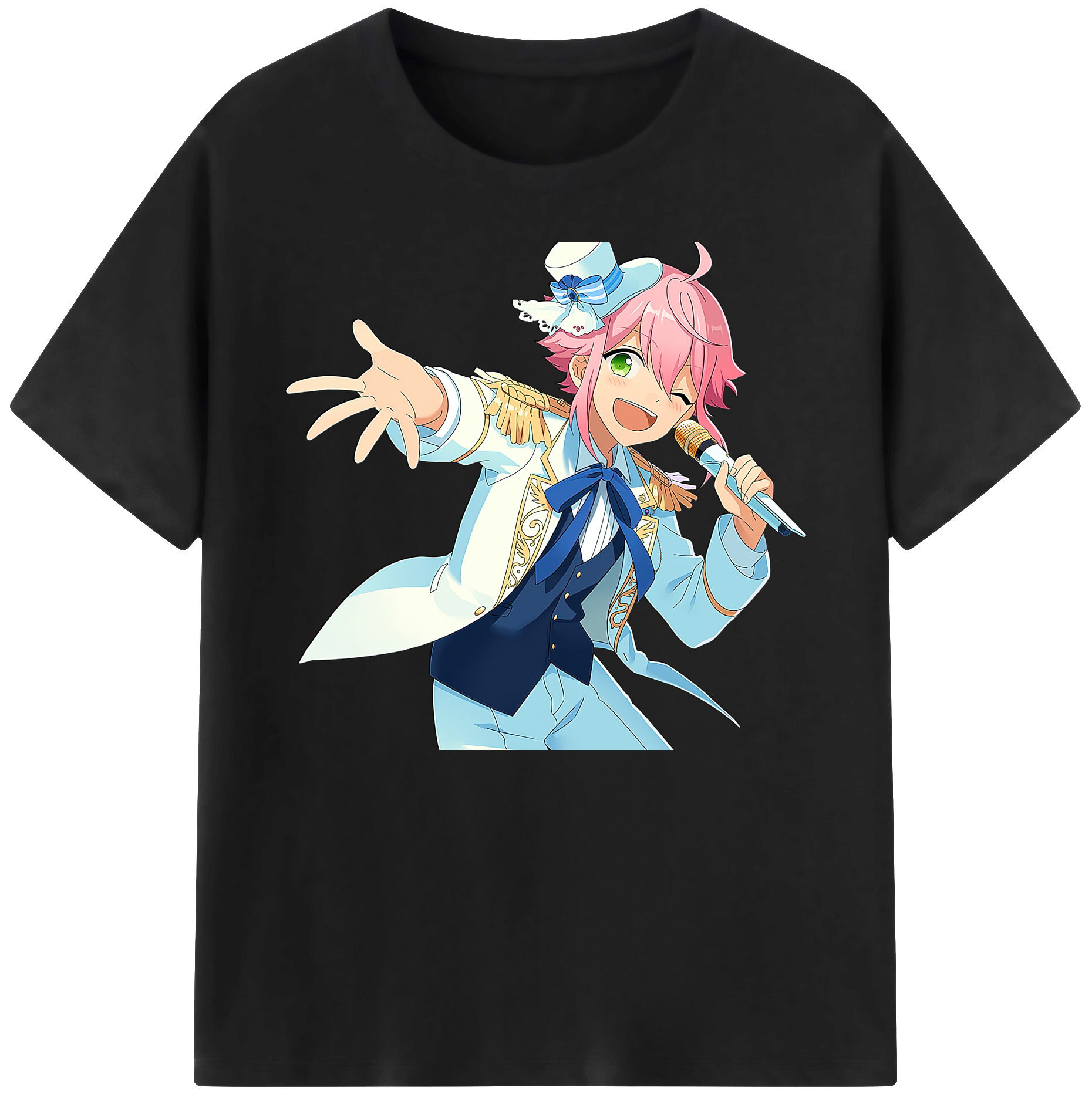 （画像用） あんさんぶるスターズ! Ensemble Stars 綿100％ メンズ半袖Tシャツ｜肌触りやわらか＆通気性
