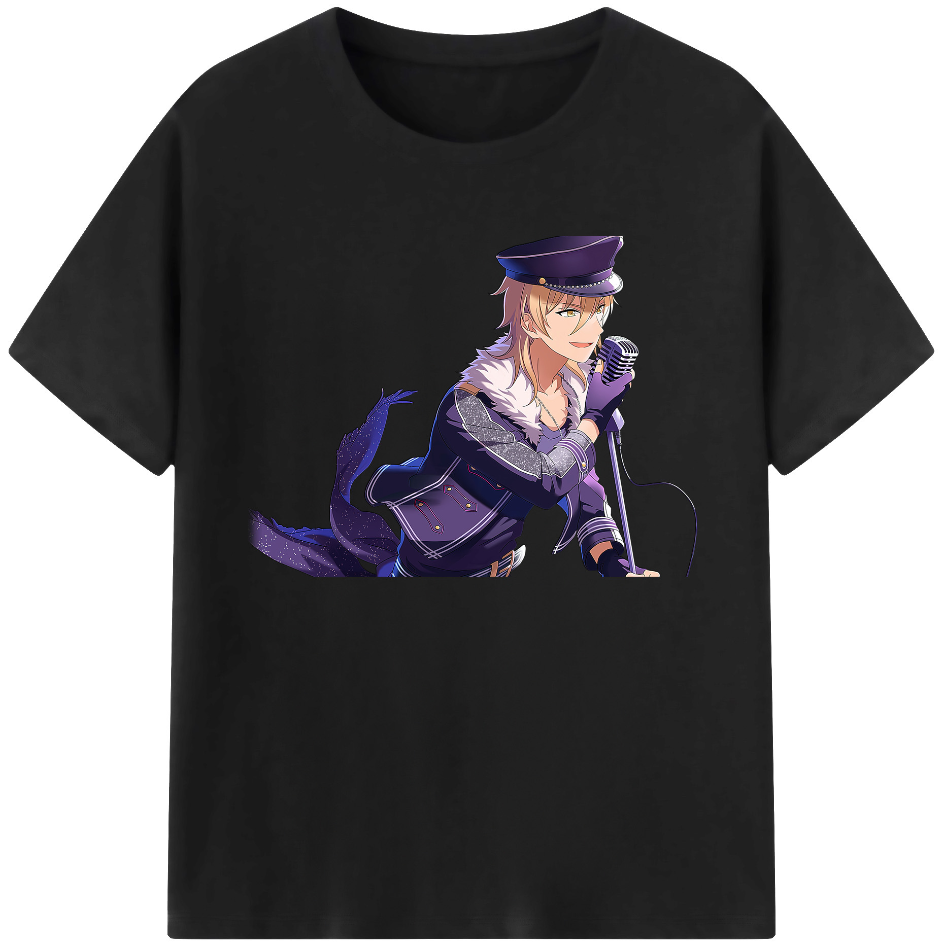 （画像用） あんさんぶるスターズ! Ensemble Stars 綿100％ メンズ半袖Tシャツ｜肌触りやわらか＆通気性