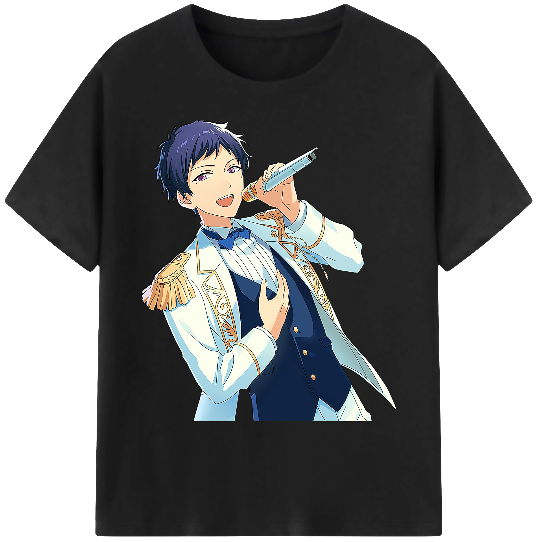 （画像用） あんさんぶるスターズ! Ensemble Stars 綿100％ メンズ半袖Tシャツ｜肌触りやわらか＆通気性