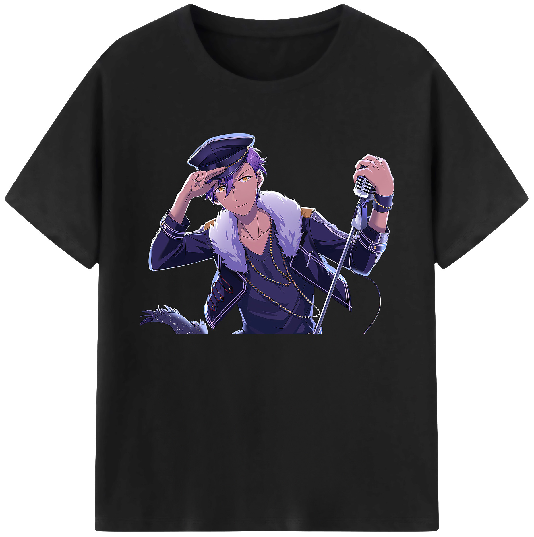 （画像用） あんさんぶるスターズ! Ensemble Stars 綿100％ メンズ半袖Tシャツ｜肌触りやわらか＆通気性