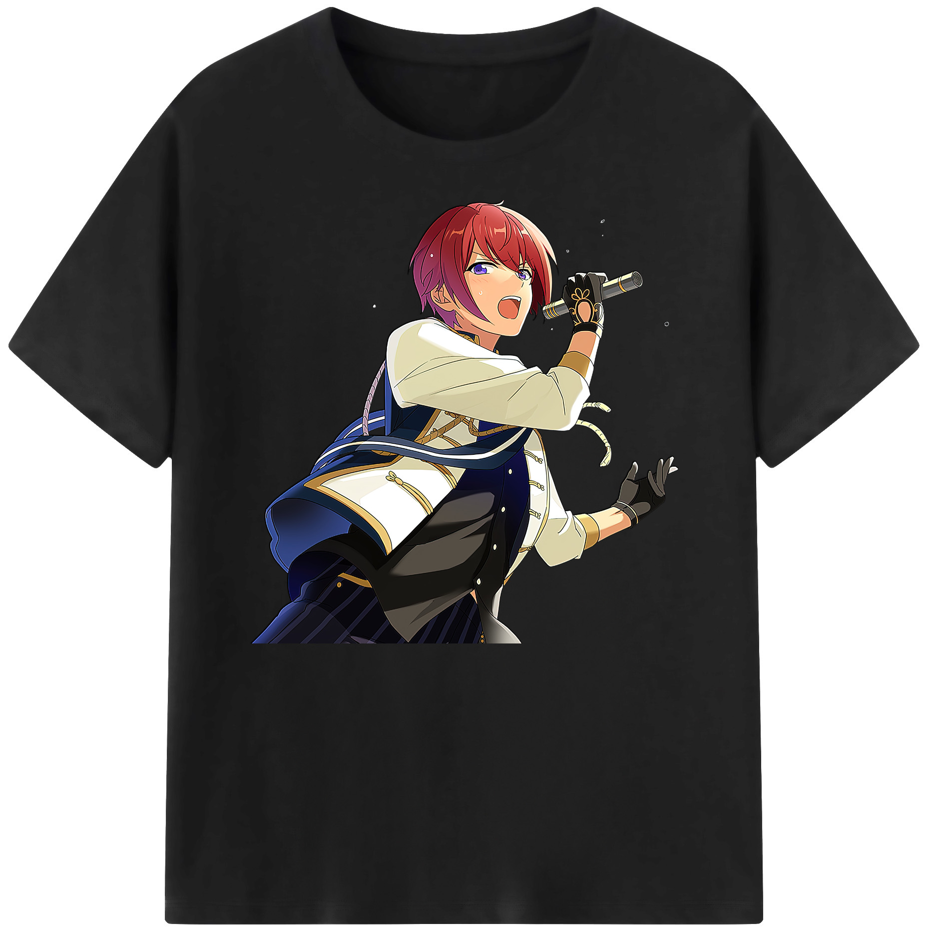 （画像用） あんさんぶるスターズ! Ensemble Stars 綿100％ メンズ半袖Tシャツ｜肌触りやわらか＆通気性
