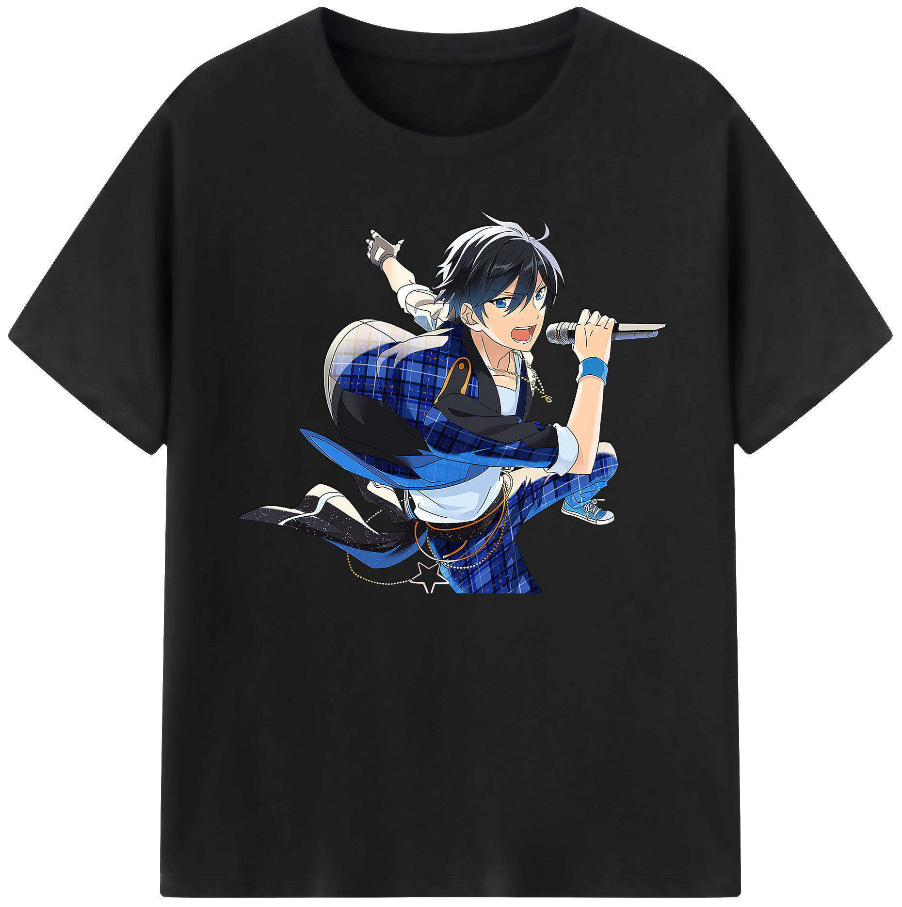 （画像用） あんさんぶるスターズ! Ensemble Stars 綿100％ メンズ半袖Tシャツ｜肌触りやわらか＆通気性