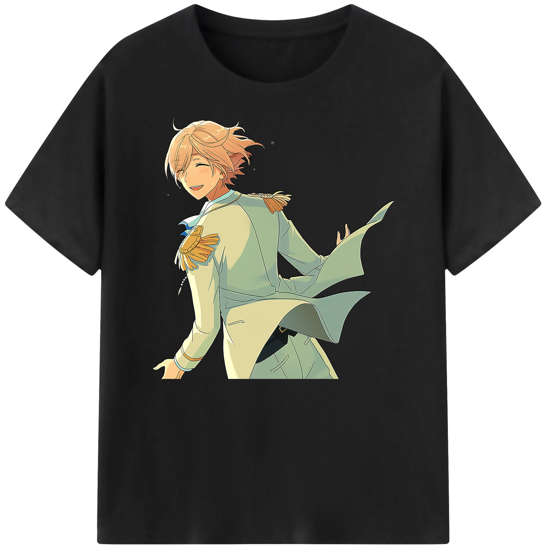 （画像用） あんさんぶるスターズ! Ensemble Stars 綿100％ メンズ半袖Tシャツ｜肌触りやわらか＆通気性