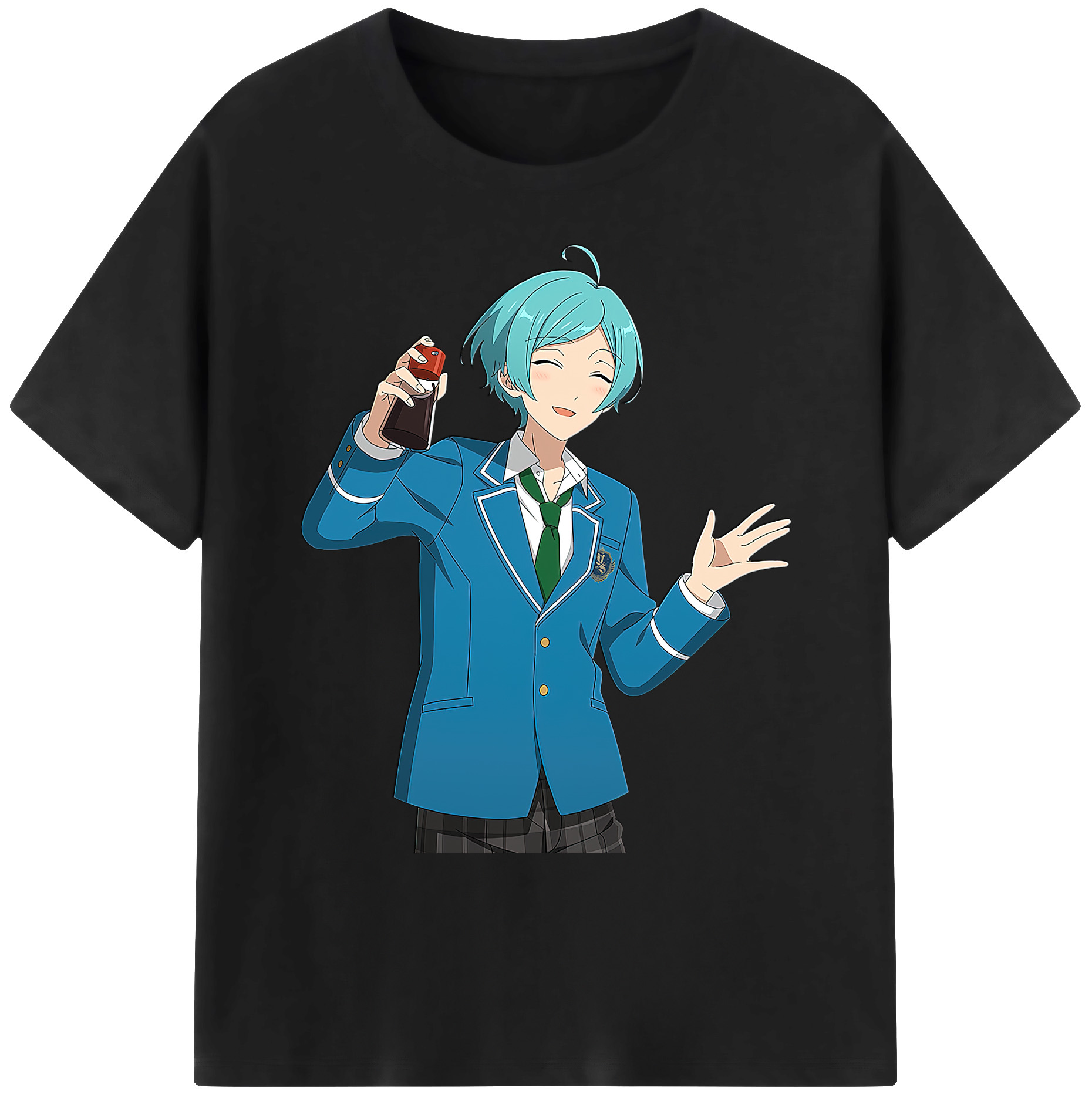 （画像用） あんさんぶるスターズ! Ensemble Stars 綿100％ メンズ半袖Tシャツ｜肌触りやわらか＆通気性