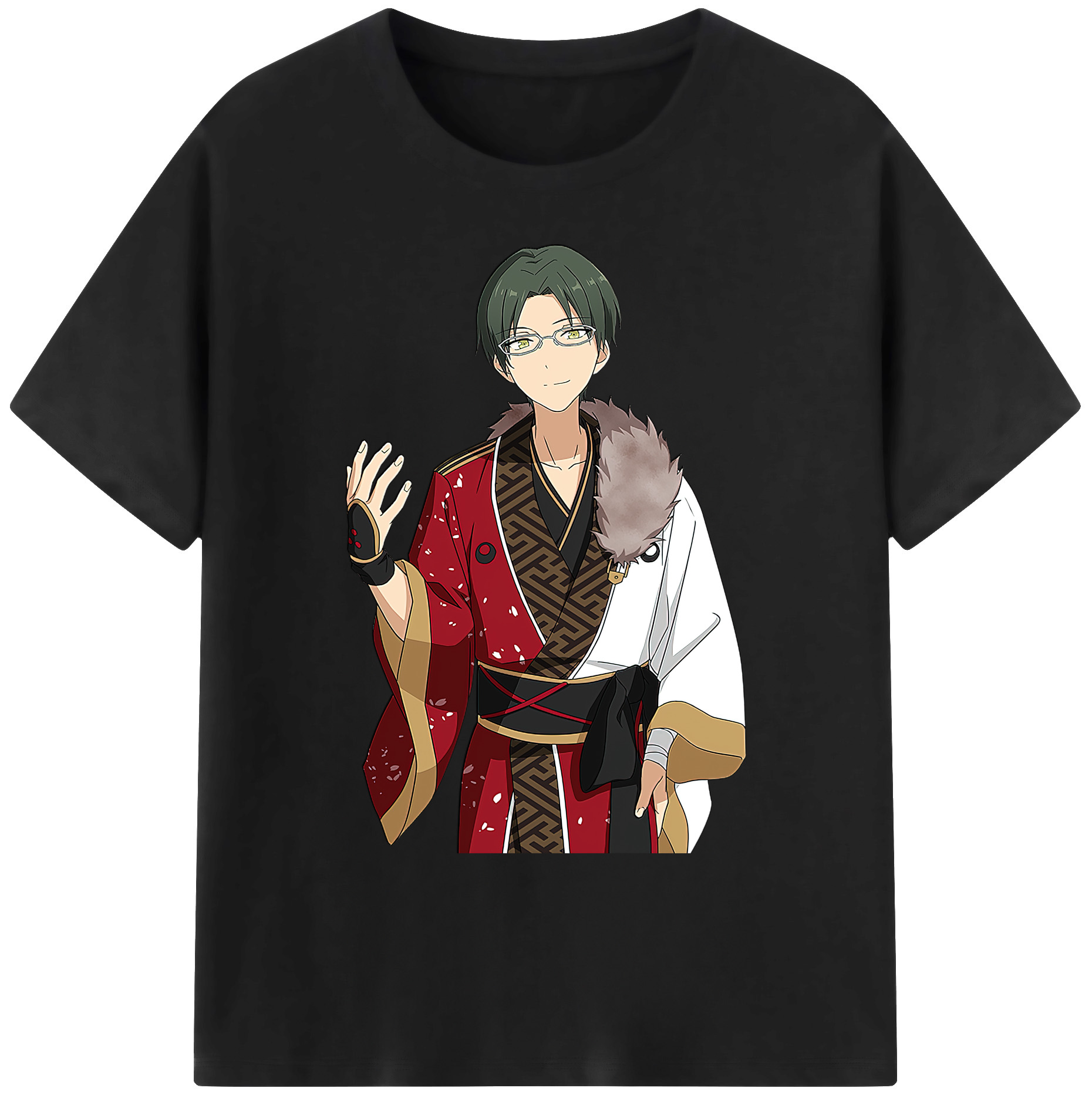 （画像用） あんさんぶるスターズ! Ensemble Stars 綿100％ メンズ半袖Tシャツ｜肌触りやわらか＆通気性