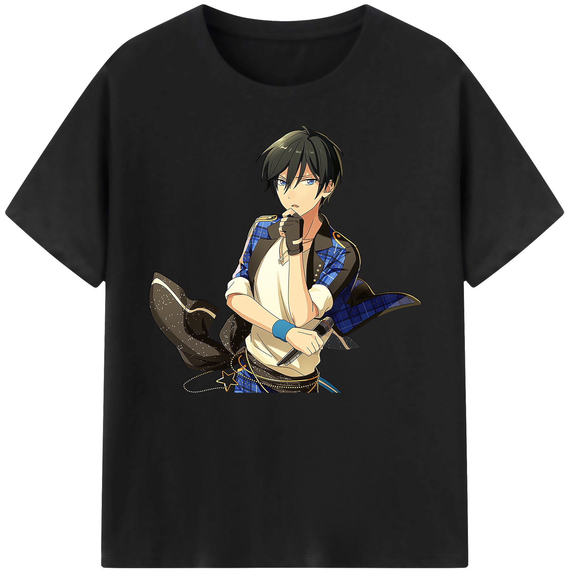 （画像用） あんさんぶるスターズ! Ensemble Stars 綿100％ メンズ半袖Tシャツ｜肌触りやわらか＆通気性