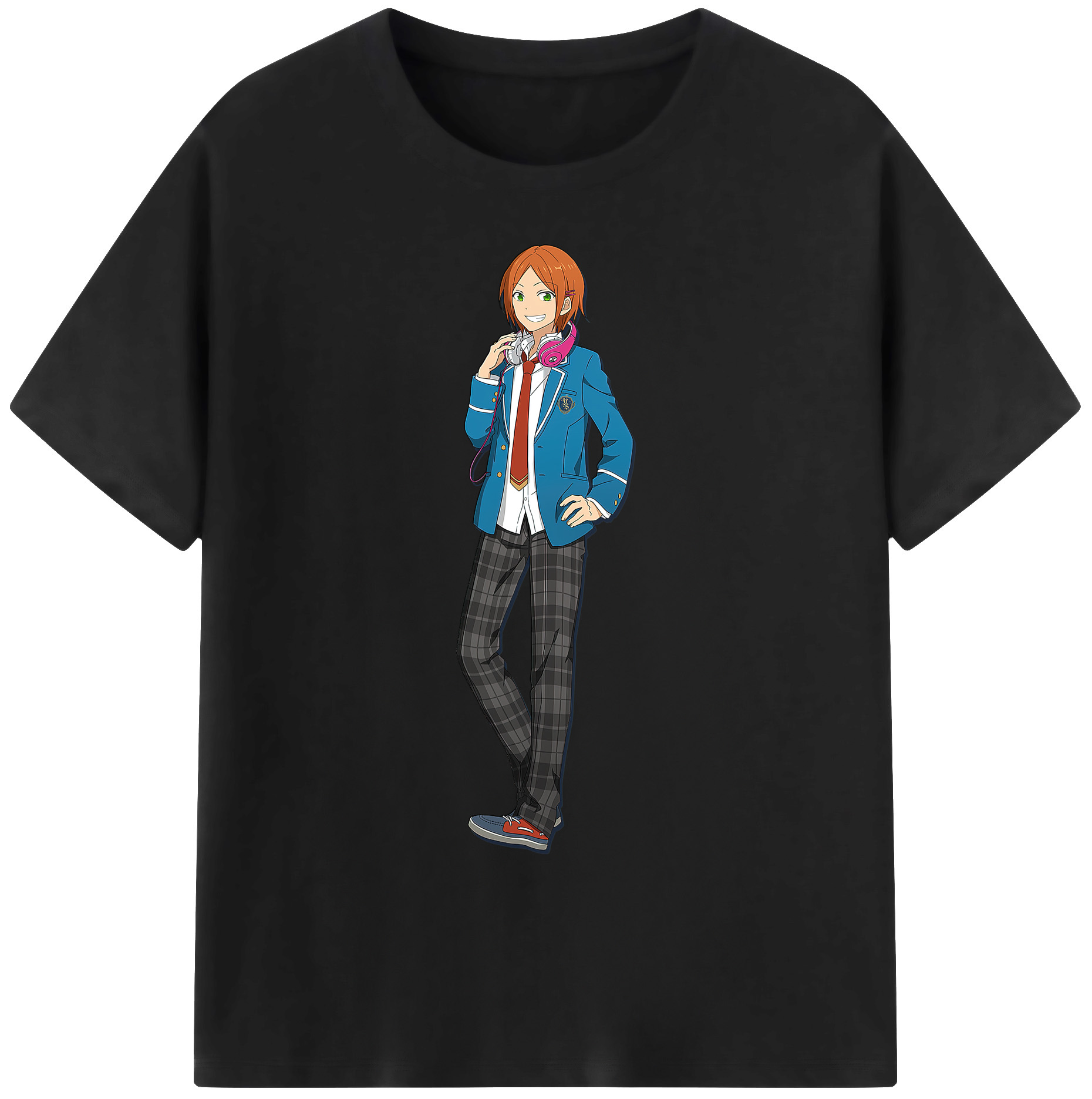 （画像用） あんさんぶるスターズ! Ensemble Stars 綿100％ メンズ半袖Tシャツ｜肌触りやわらか＆通気性