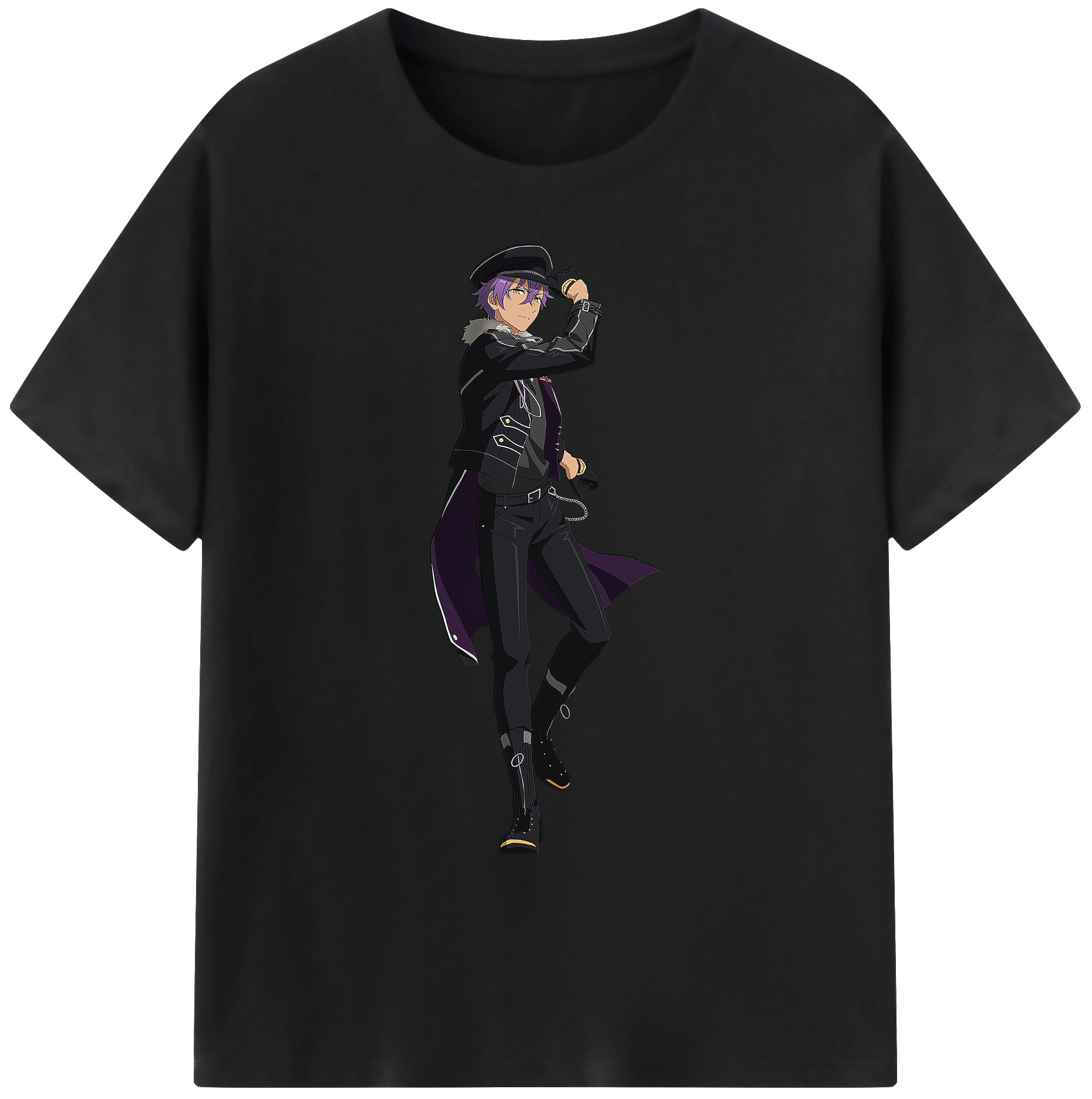 （画像用） あんさんぶるスターズ! Ensemble Stars 綿100％ メンズ半袖Tシャツ｜肌触りやわらか＆通気性