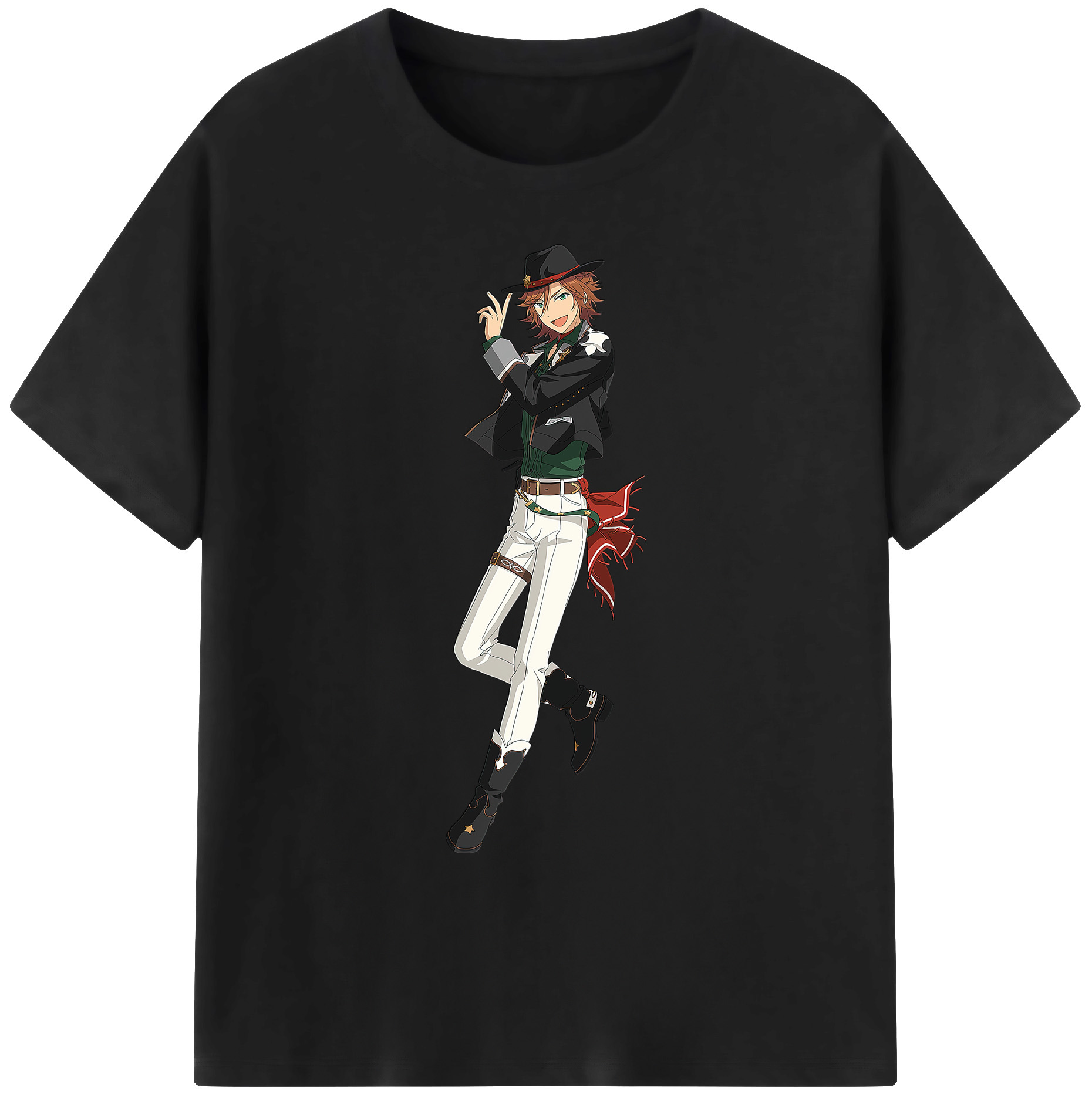 （画像用） あんさんぶるスターズ! Ensemble Stars 綿100％ メンズ半袖Tシャツ｜肌触りやわらか＆通気性