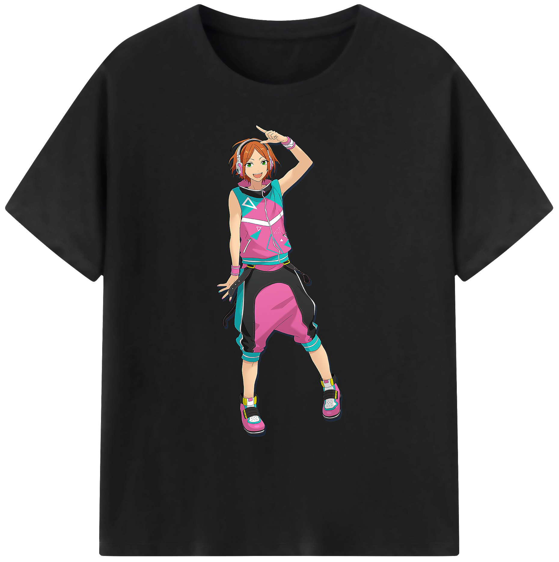 （画像用） あんさんぶるスターズ! Ensemble Stars 綿100％ メンズ半袖Tシャツ｜肌触りやわらか＆通気性