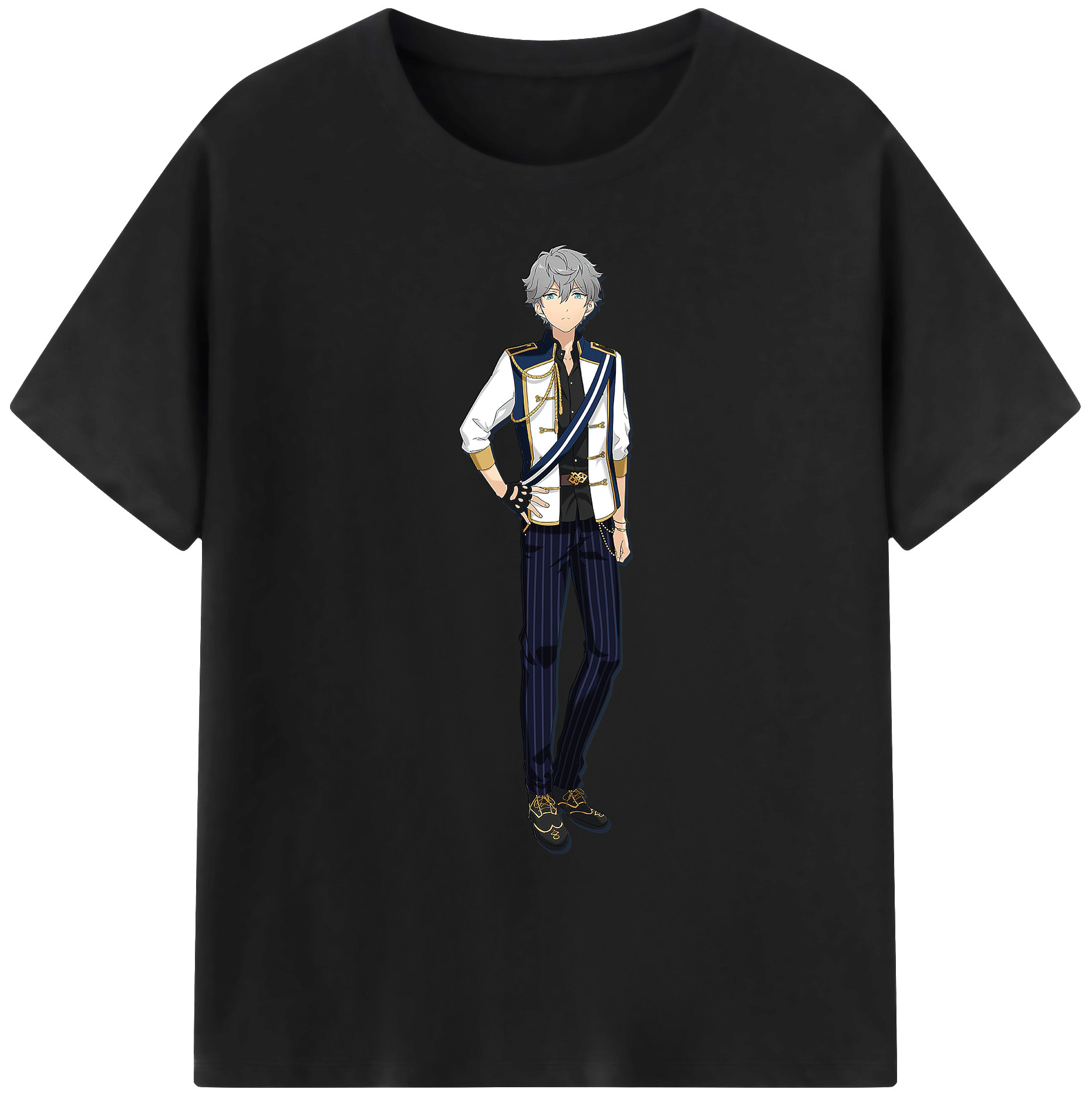 （画像用） あんさんぶるスターズ! Ensemble Stars 綿100％ メンズ半袖Tシャツ｜肌触りやわらか＆通気性