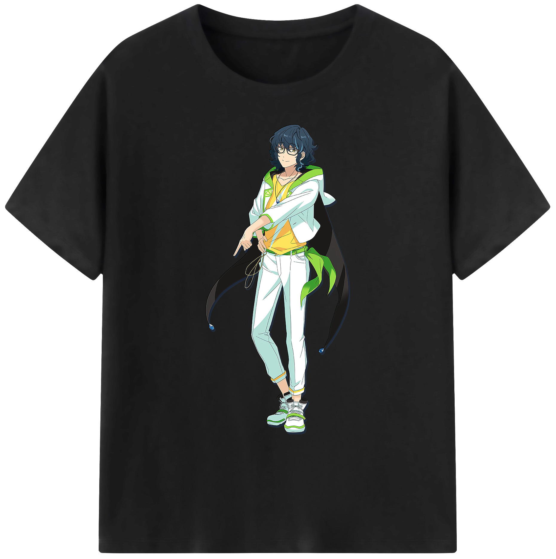 （画像用） あんさんぶるスターズ! Ensemble Stars 綿100％ メンズ半袖Tシャツ｜肌触りやわらか＆通気性