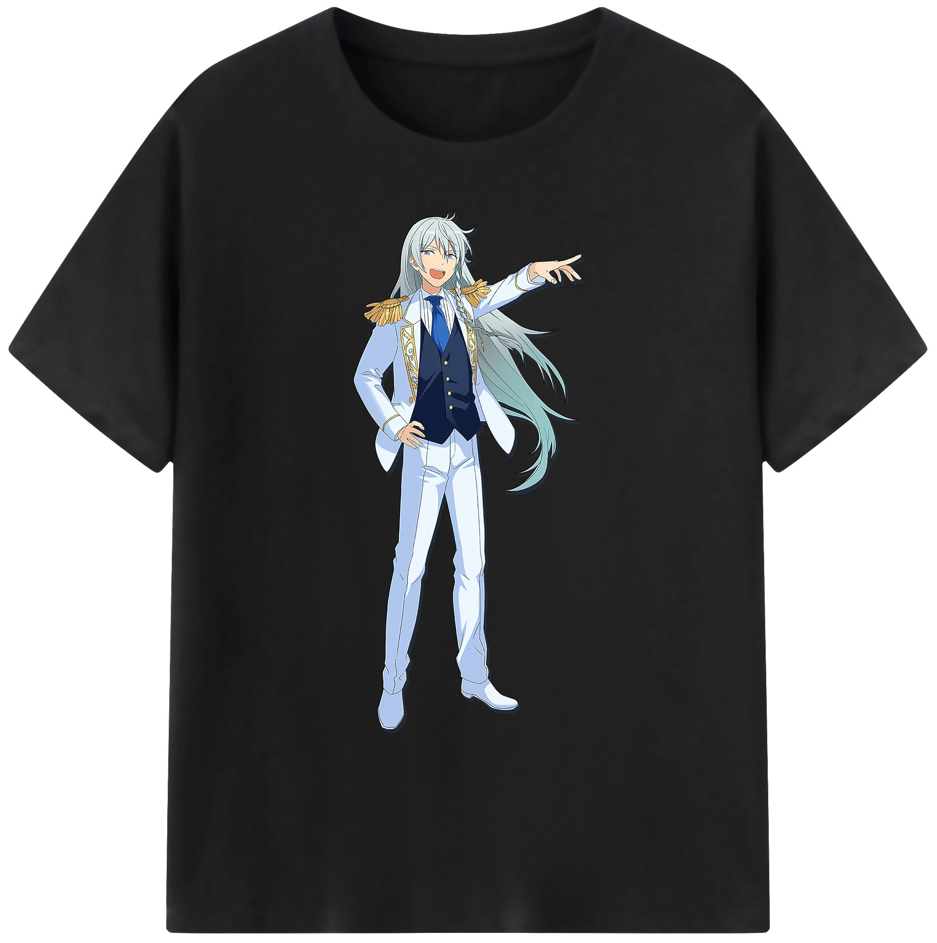 （画像用） あんさんぶるスターズ! Ensemble Stars 綿100％ メンズ半袖Tシャツ｜肌触りやわらか＆通気性