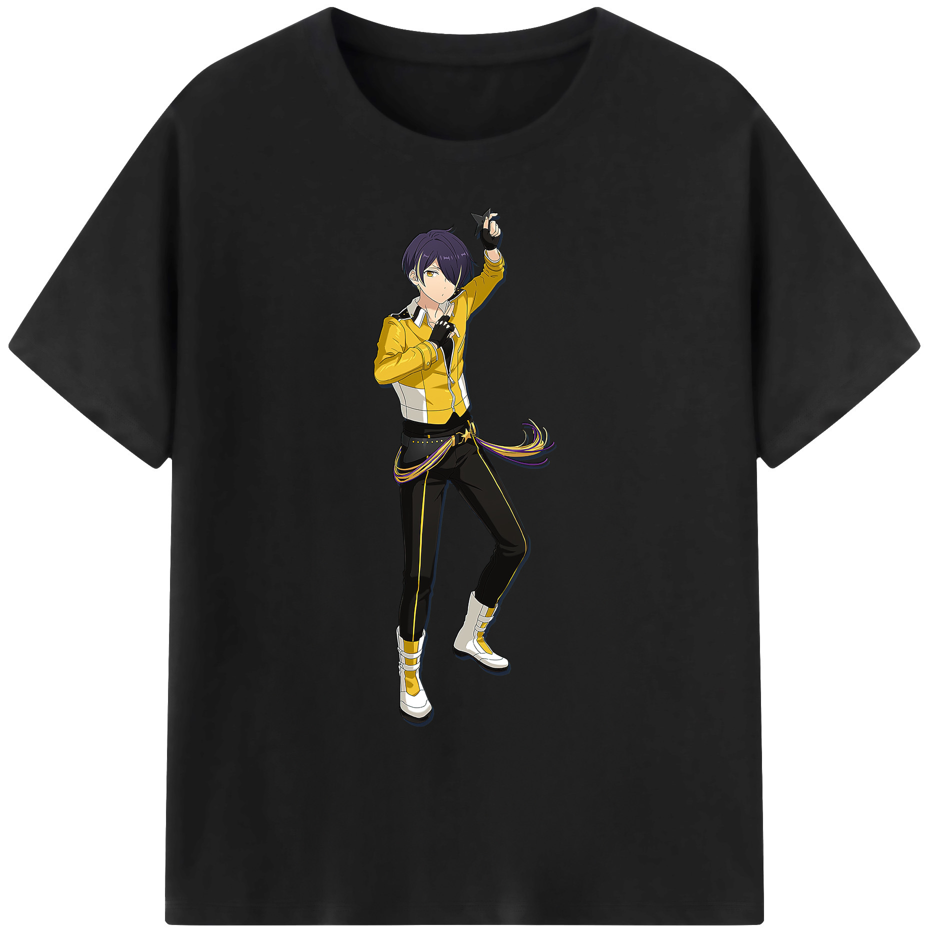 （画像用） あんさんぶるスターズ! Ensemble Stars 綿100％ メンズ半袖Tシャツ｜肌触りやわらか＆通気性