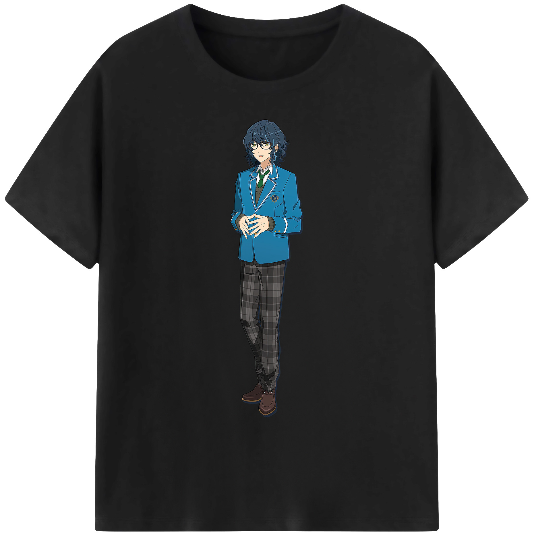 （画像用） あんさんぶるスターズ! Ensemble Stars 綿100％ メンズ半袖Tシャツ｜肌触りやわらか＆通気性