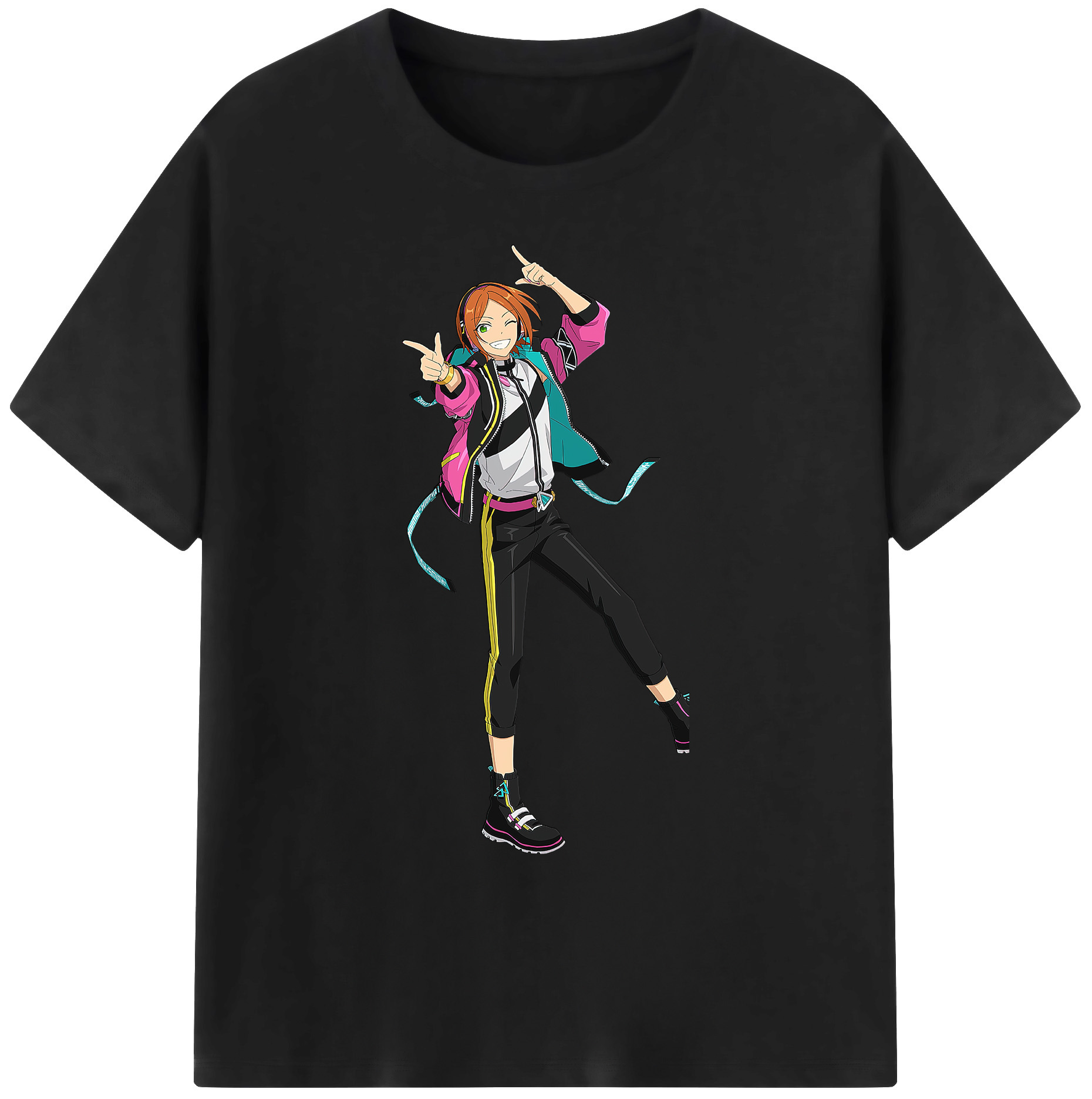 （画像用） あんさんぶるスターズ! Ensemble Stars 綿100％ メンズ半袖Tシャツ｜肌触りやわらか＆通気性