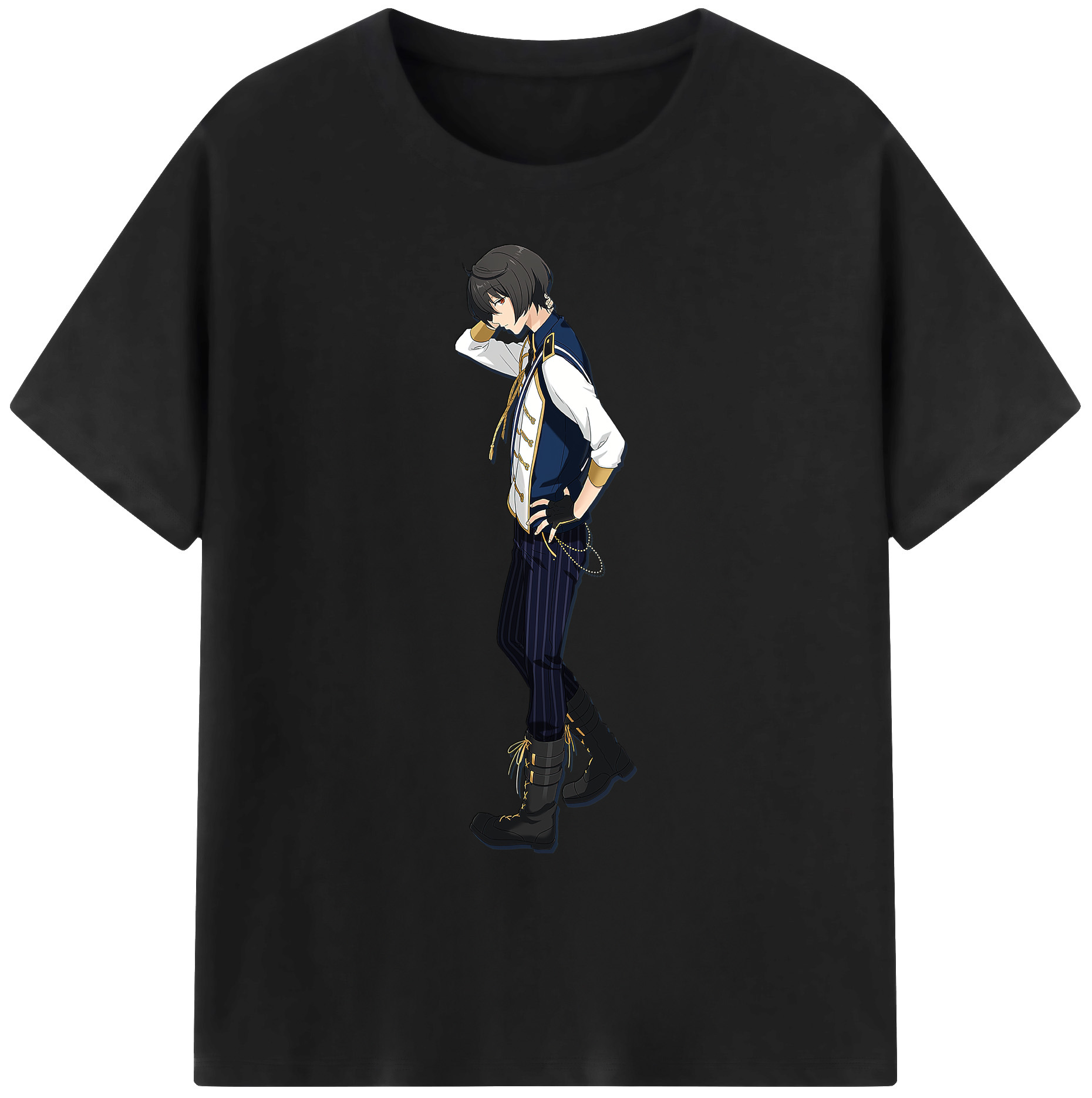 （画像用） あんさんぶるスターズ! Ensemble Stars 綿100％ メンズ半袖Tシャツ｜肌触りやわらか＆通気性