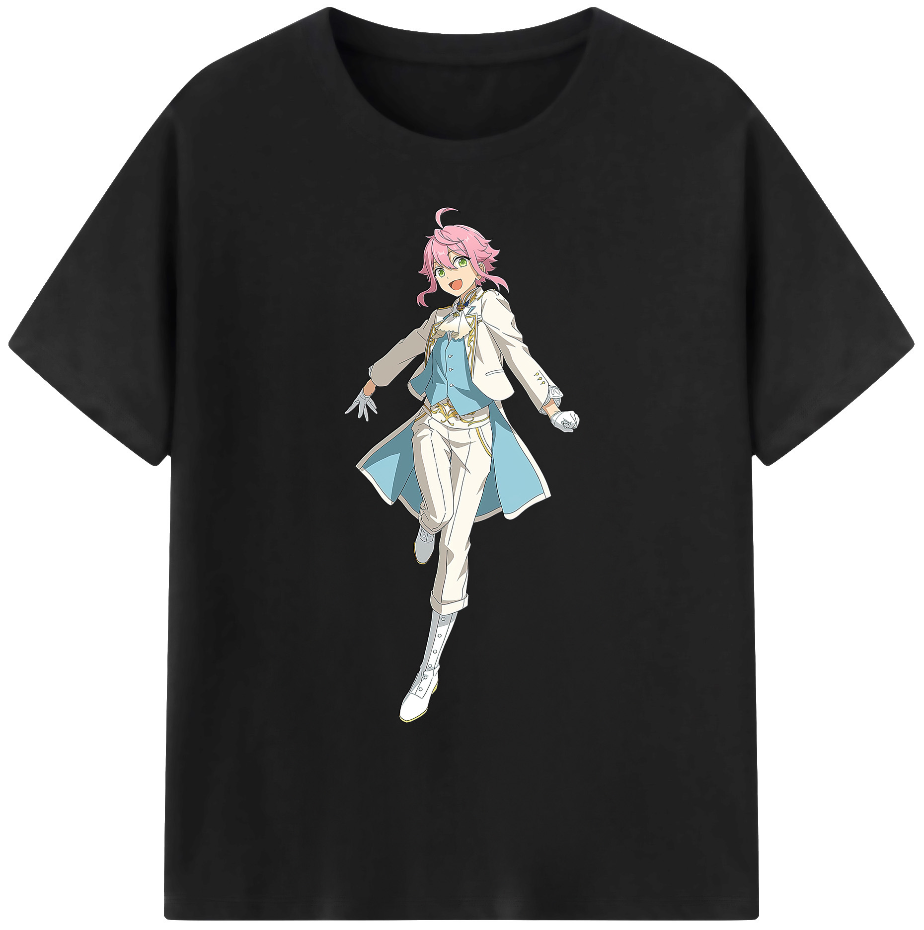 （画像用） あんさんぶるスターズ! Ensemble Stars 綿100％ メンズ半袖Tシャツ｜肌触りやわらか＆通気性