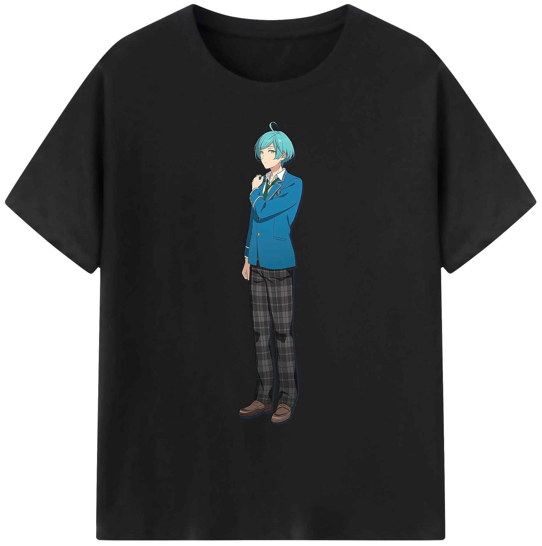 （画像用） あんさんぶるスターズ! Ensemble Stars 綿100％ メンズ半袖Tシャツ｜肌触りやわらか＆通気性