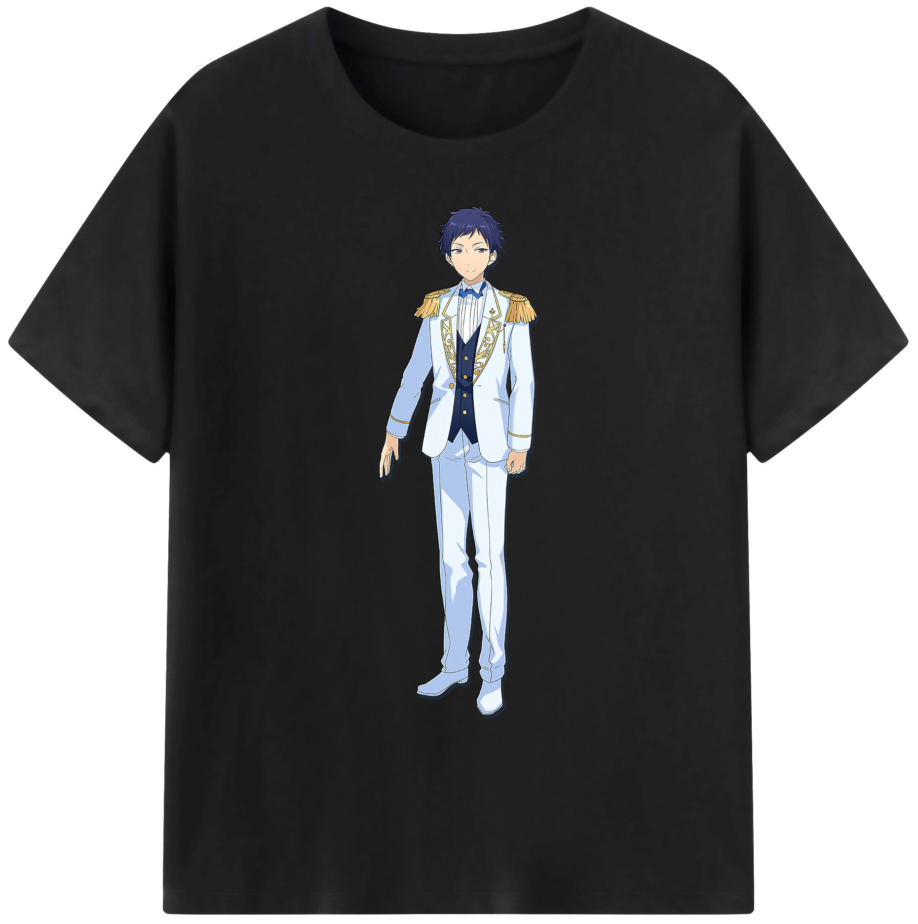 （画像用） あんさんぶるスターズ! Ensemble Stars 綿100％ メンズ半袖Tシャツ｜肌触りやわらか＆通気性