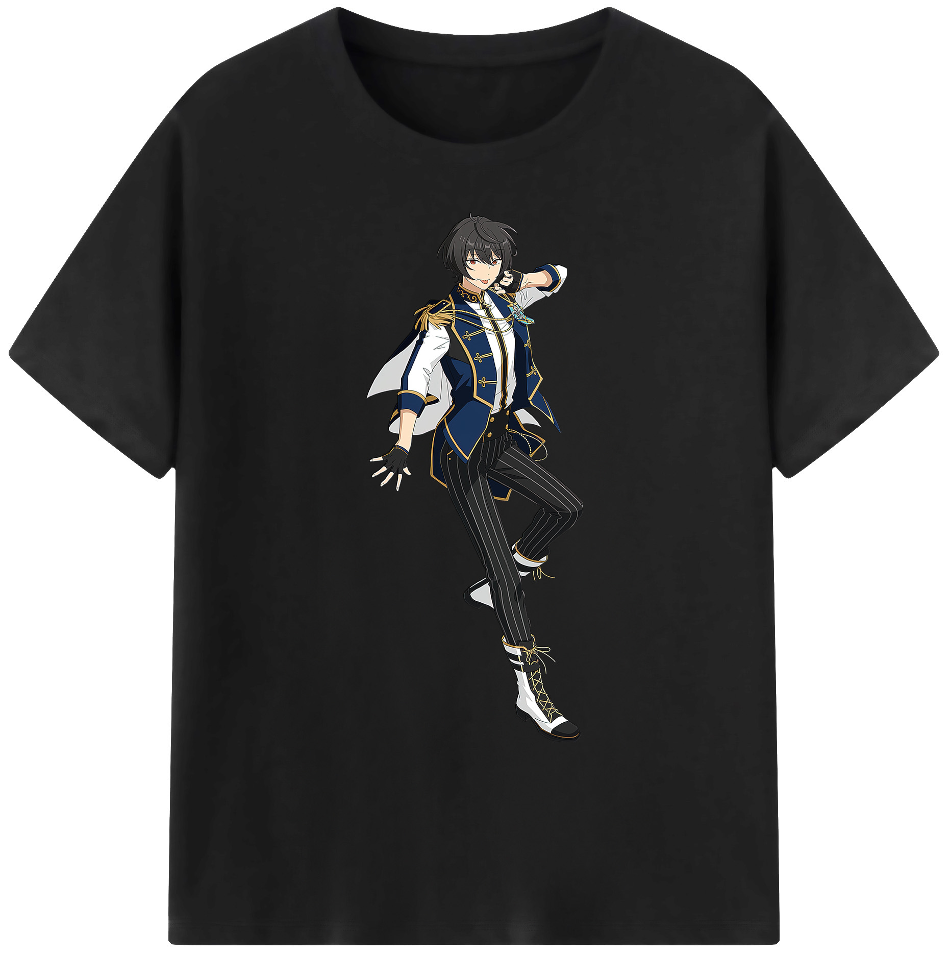 （画像用） あんさんぶるスターズ! Ensemble Stars 綿100％ メンズ半袖Tシャツ｜肌触りやわらか＆通気性
