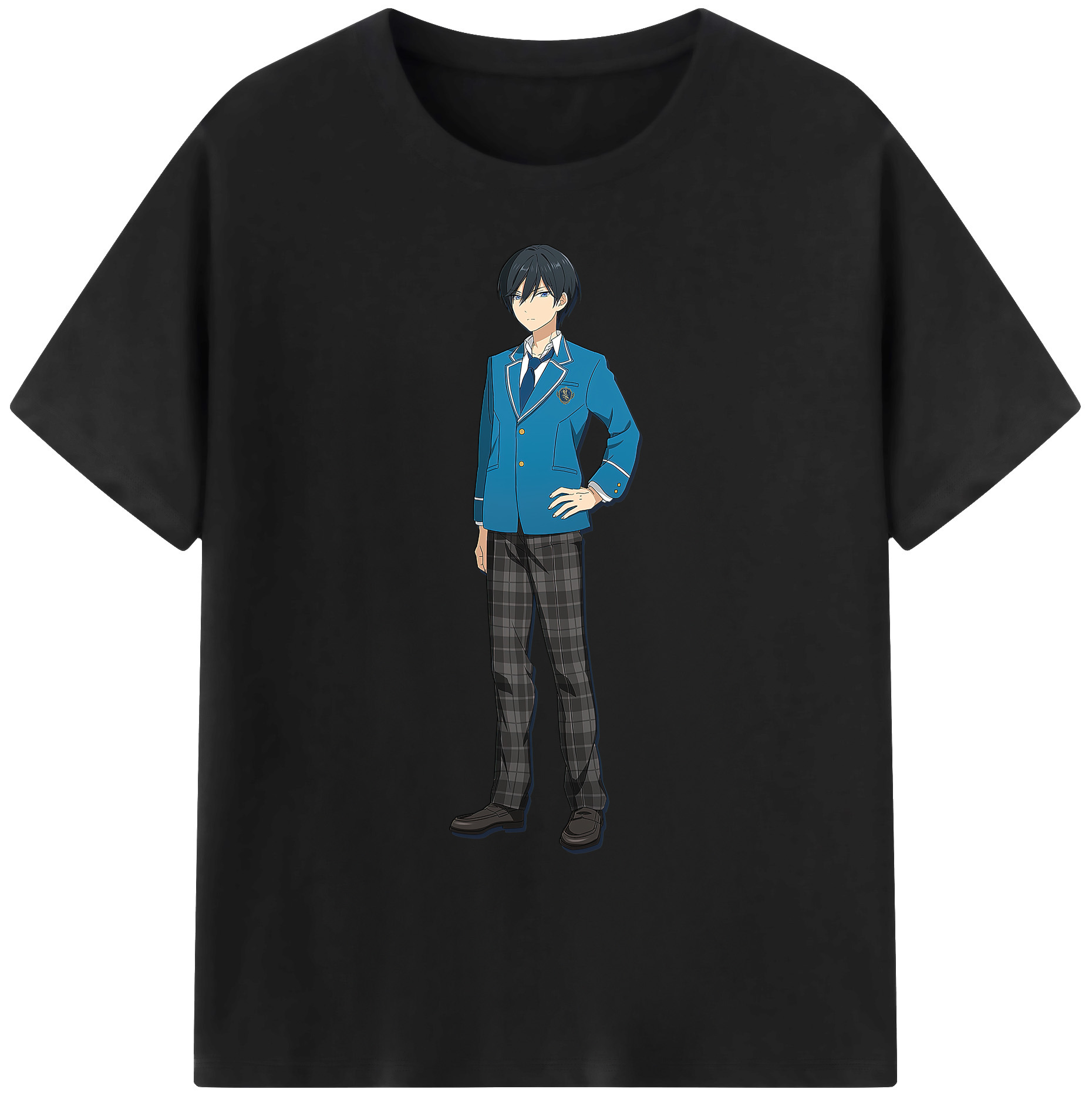 （画像用） あんさんぶるスターズ! Ensemble Stars 綿100％ メンズ半袖Tシャツ｜肌触りやわらか＆通気性