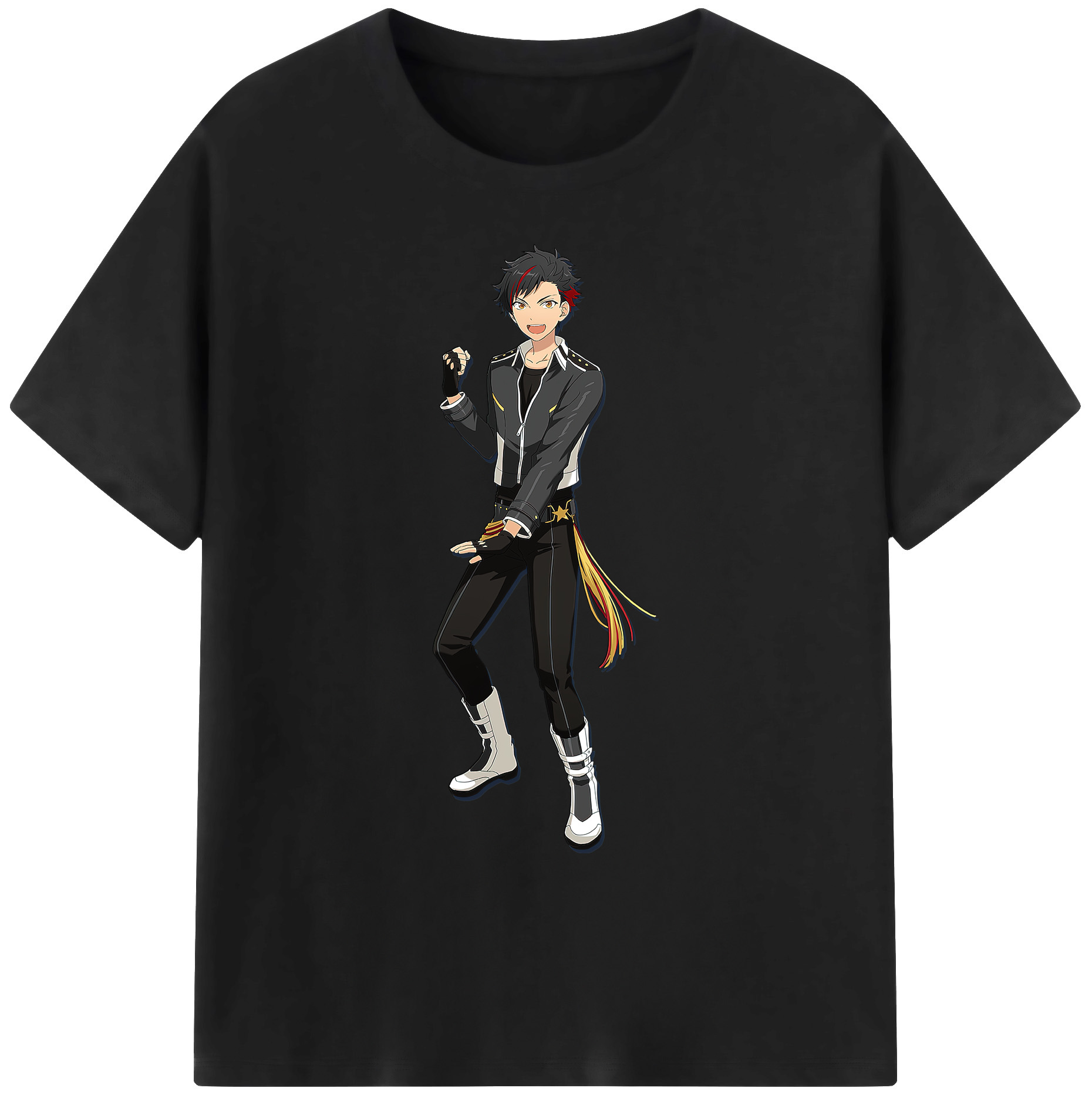（画像用） あんさんぶるスターズ! Ensemble Stars 綿100％ メンズ半袖Tシャツ｜肌触りやわらか＆通気性