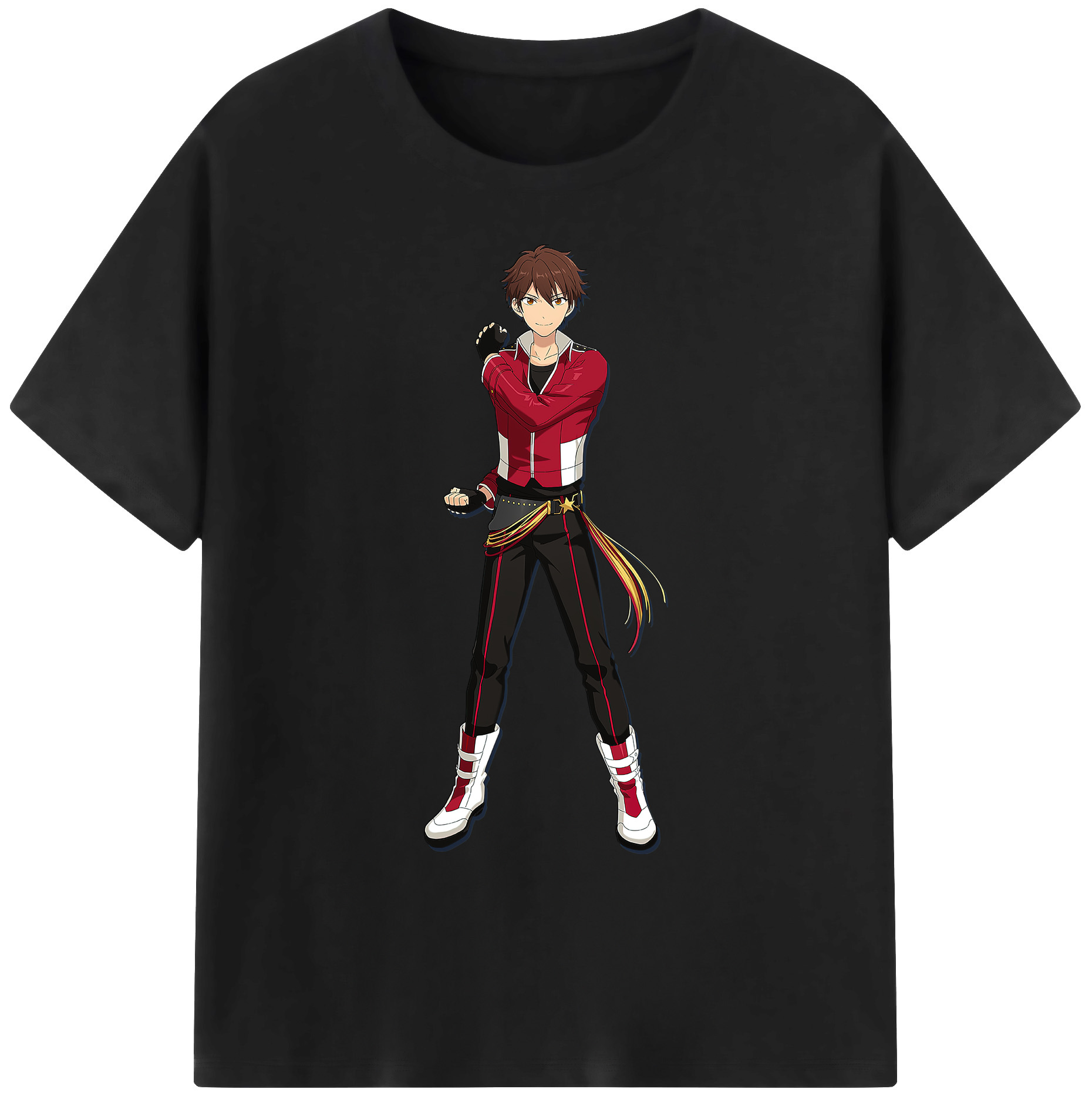 （画像用） あんさんぶるスターズ! Ensemble Stars 綿100％ メンズ半袖Tシャツ｜肌触りやわらか＆通気性