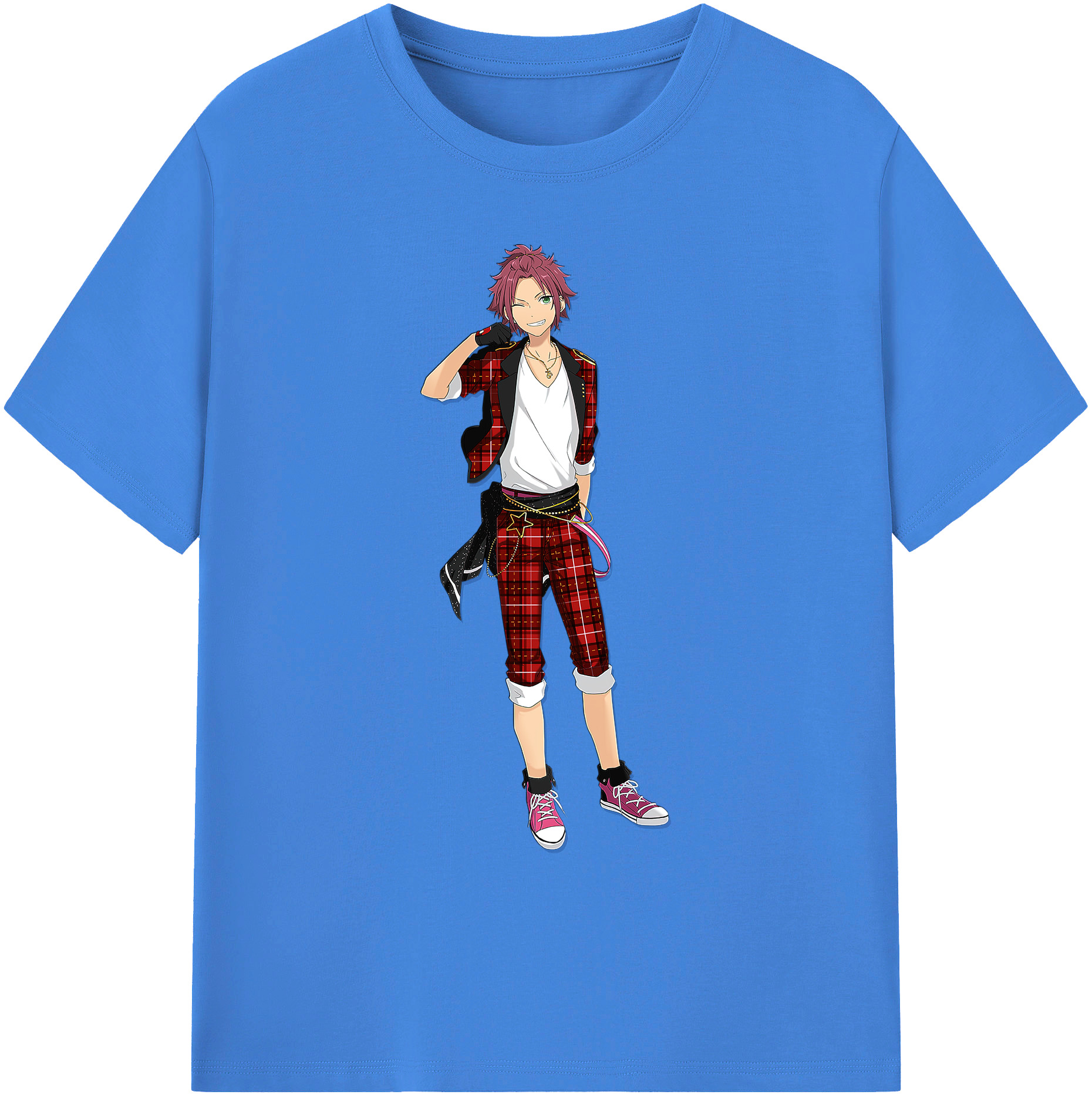 （画像用） あんさんぶるスターズ! Ensemble Stars 綿100％ メンズ半袖Tシャツ｜肌触りやわらか＆通気性