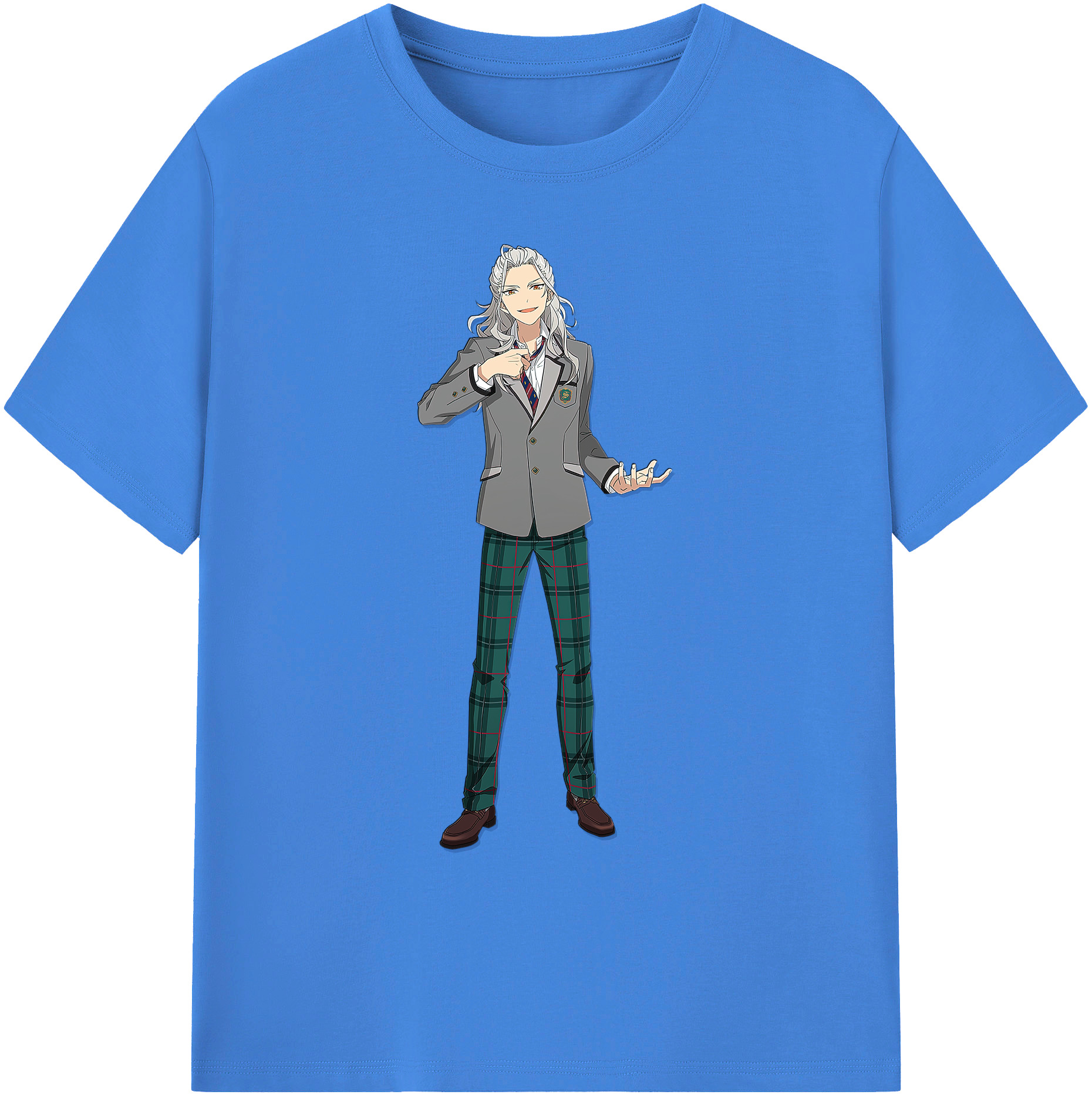 （画像用） あんさんぶるスターズ! Ensemble Stars 綿100％ メンズ半袖Tシャツ｜肌触りやわらか＆通気性