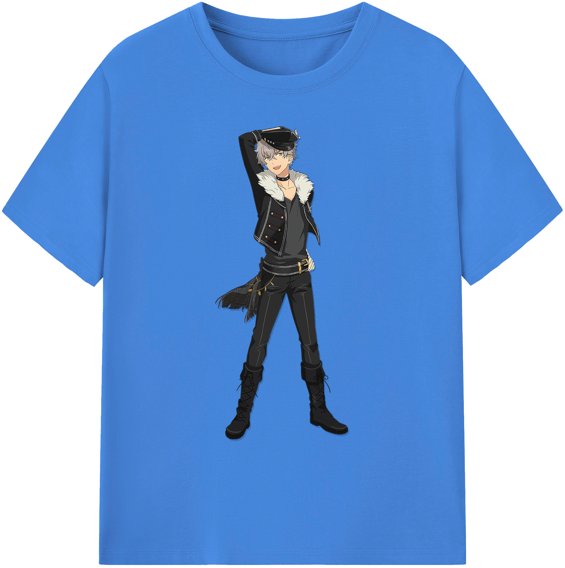 （画像用） あんさんぶるスターズ! Ensemble Stars 綿100％ メンズ半袖Tシャツ｜肌触りやわらか＆通気性