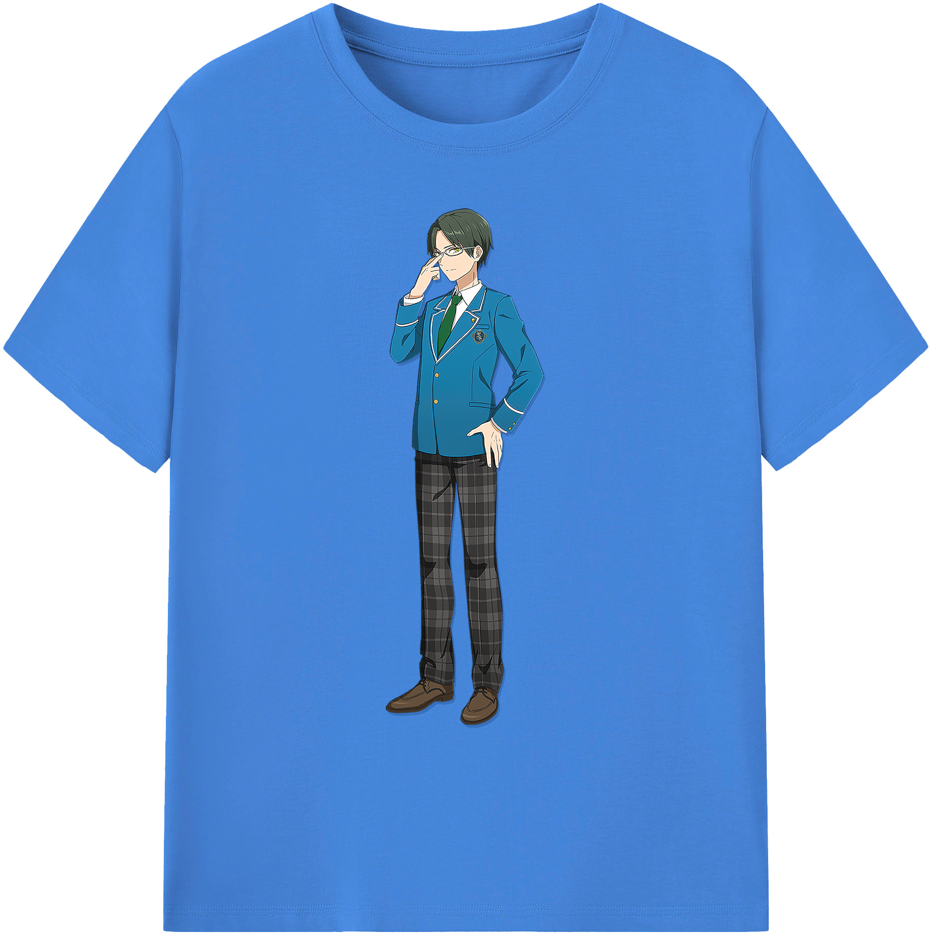 （画像用） あんさんぶるスターズ! Ensemble Stars 綿100％ メンズ半袖Tシャツ｜肌触りやわらか＆通気性