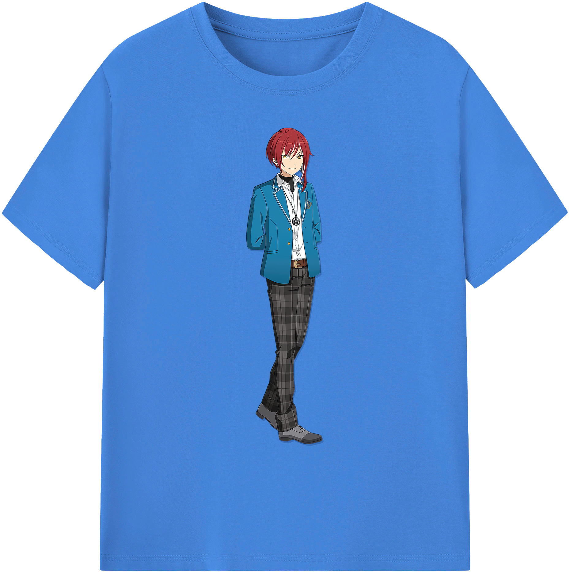 （画像用） あんさんぶるスターズ! Ensemble Stars 綿100％ メンズ半袖Tシャツ｜肌触りやわらか＆通気性