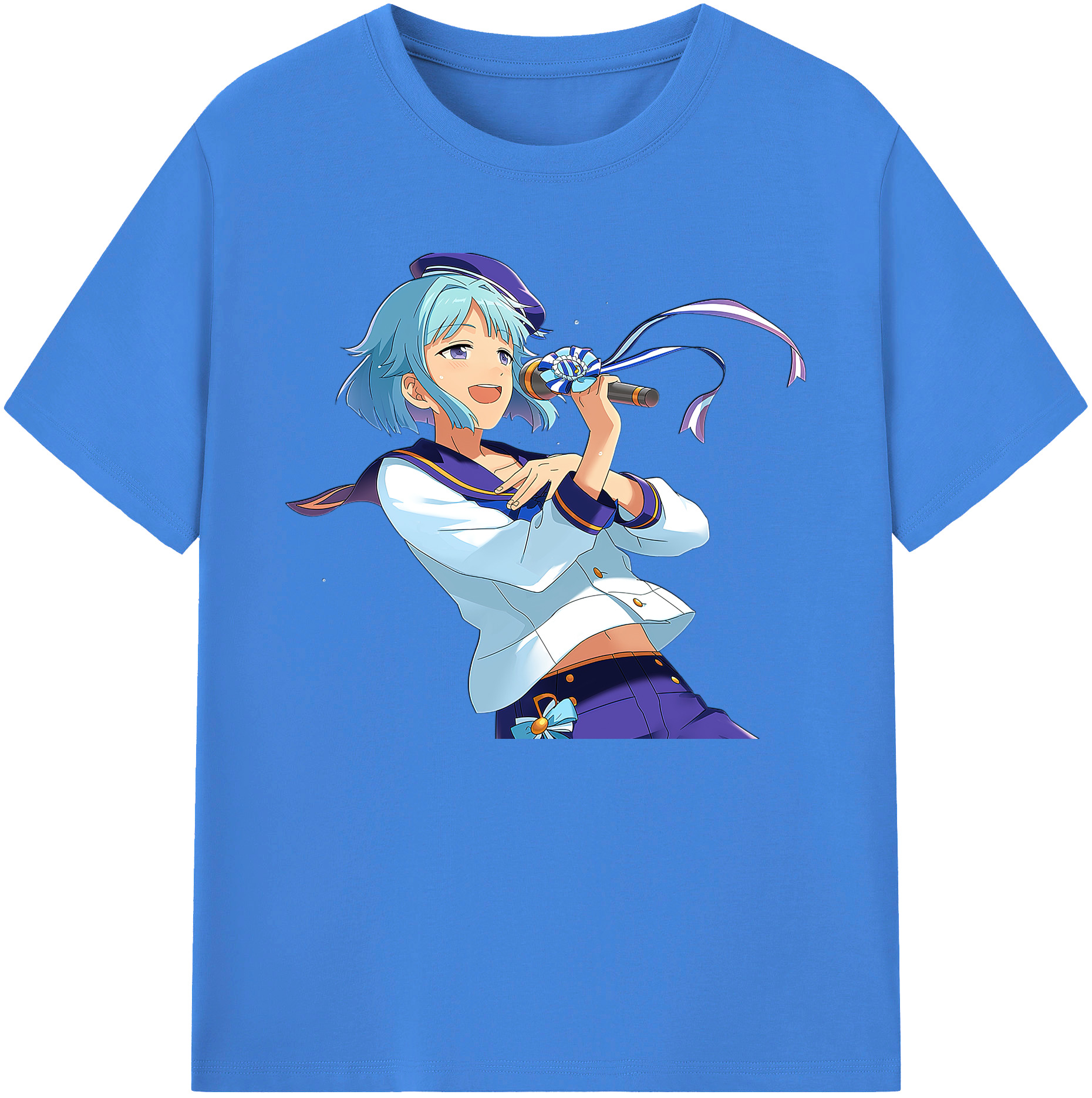 （画像用） あんさんぶるスターズ! Ensemble Stars 綿100％ メンズ半袖Tシャツ｜肌触りやわらか＆通気性