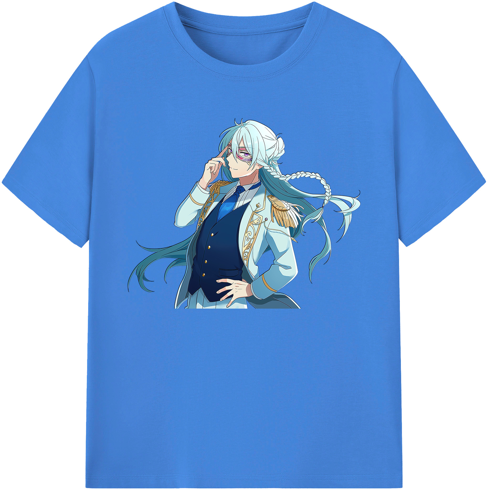 （画像用） あんさんぶるスターズ! Ensemble Stars 綿100％ メンズ半袖Tシャツ｜肌触りやわらか＆通気性